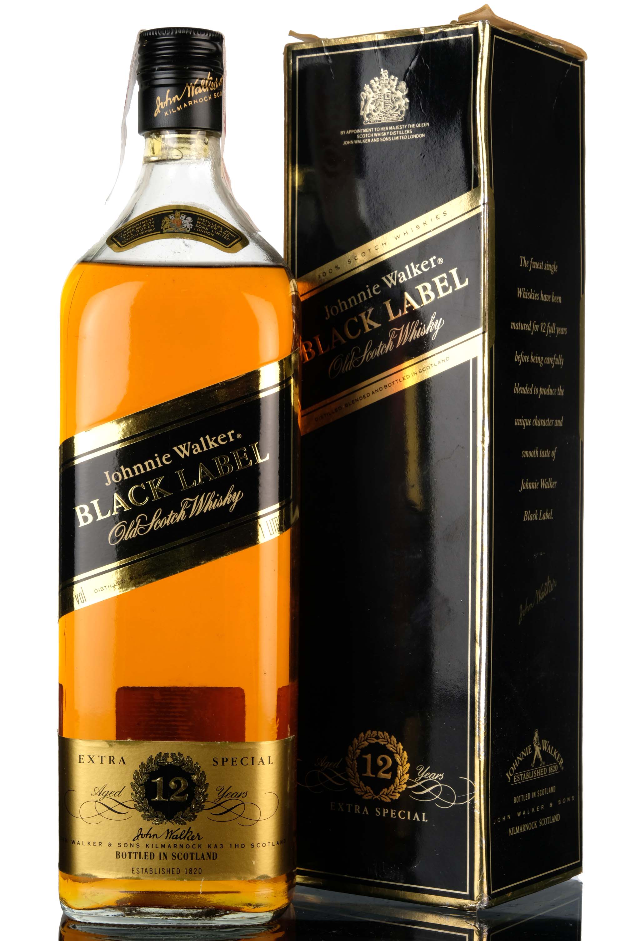 Johnnie Walker 12 Year Old - Black Label - 1 Litre