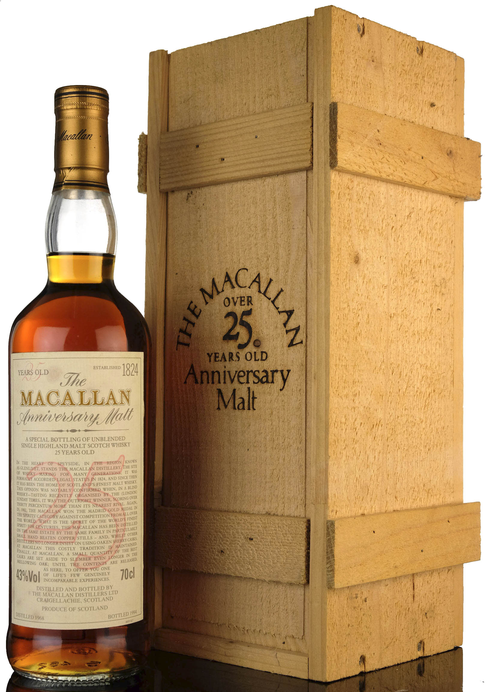 Macallan 1968-1994 - 25 Year Old Anniversary Malt