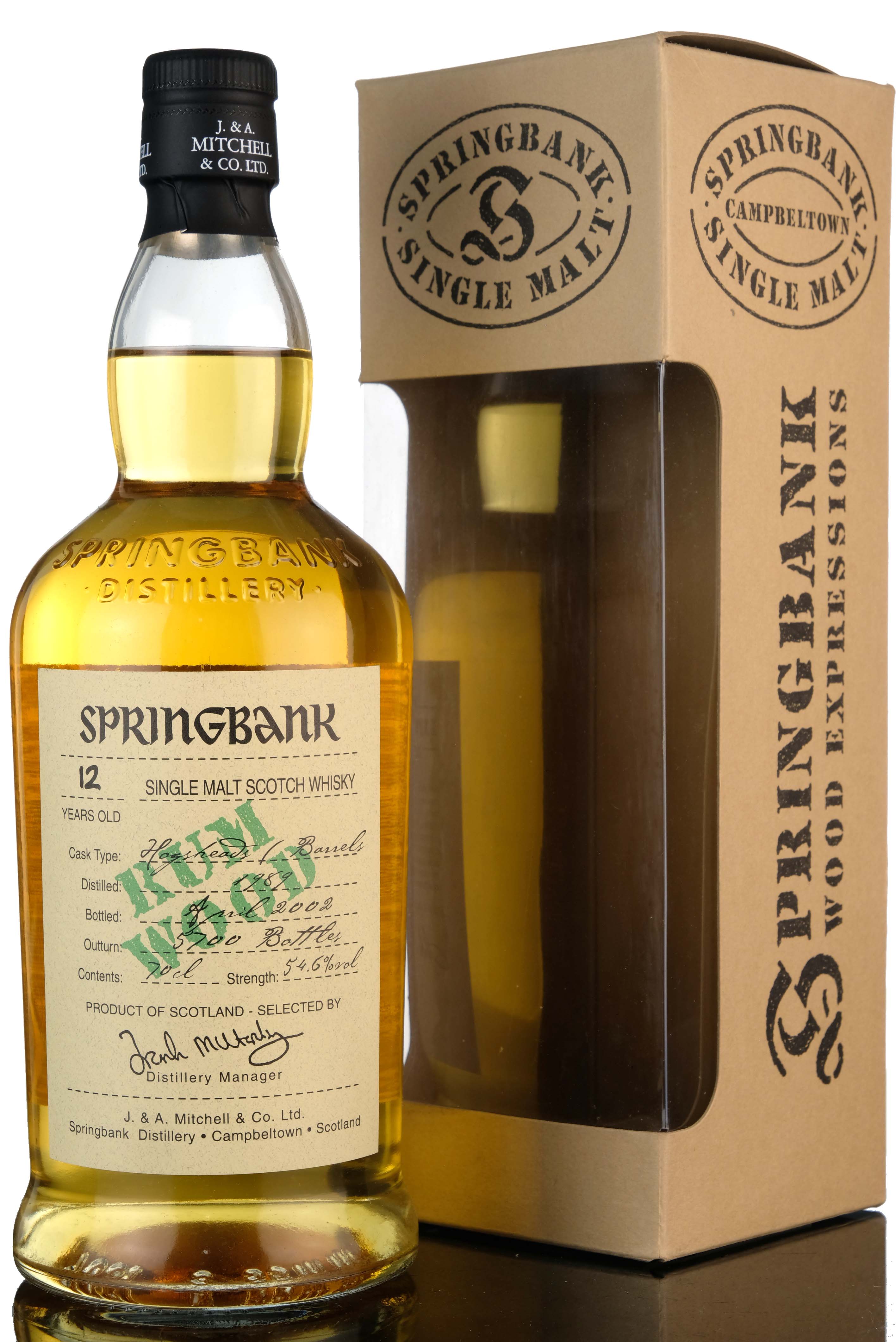Springbank 1989-2002 - 12 Year Old - Rum Wood