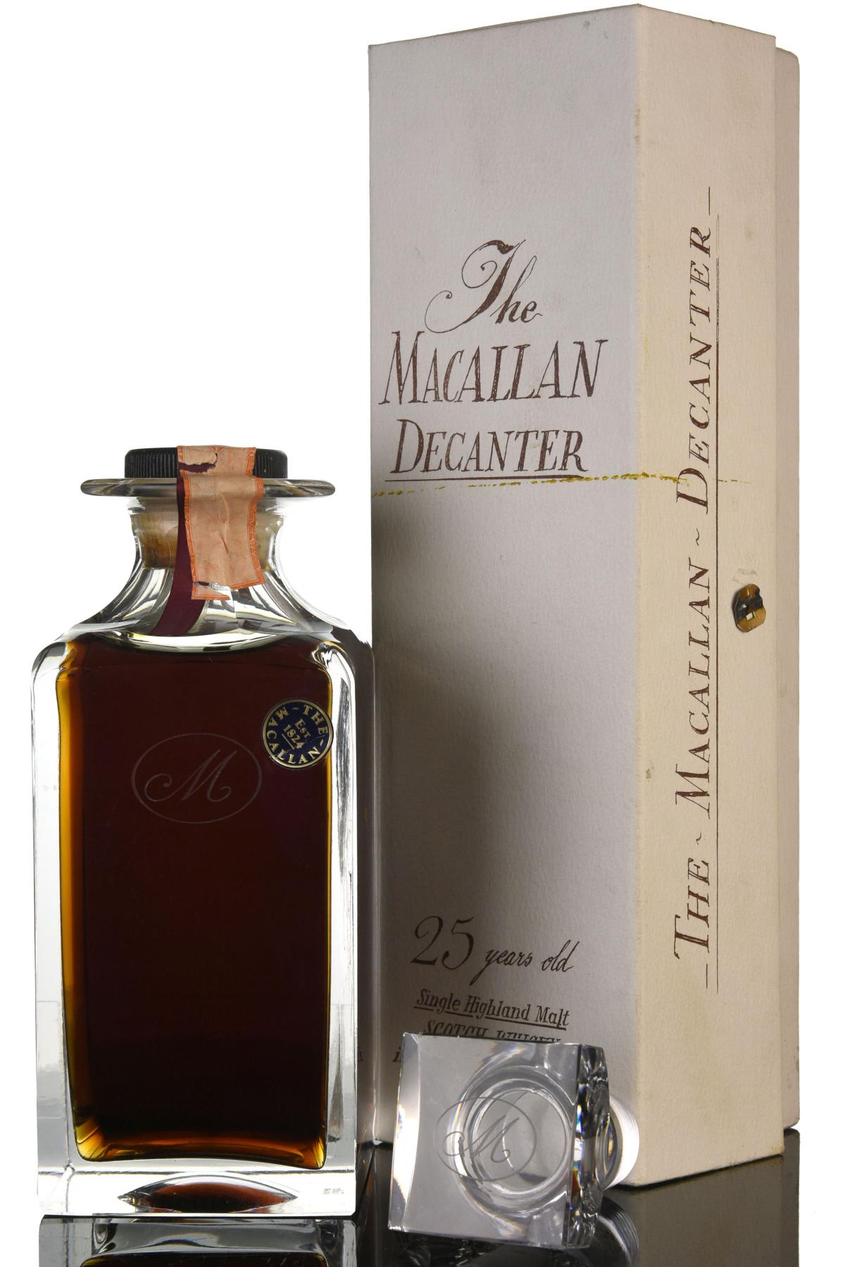 Macallan 25 Year Old - Crystal Decanter