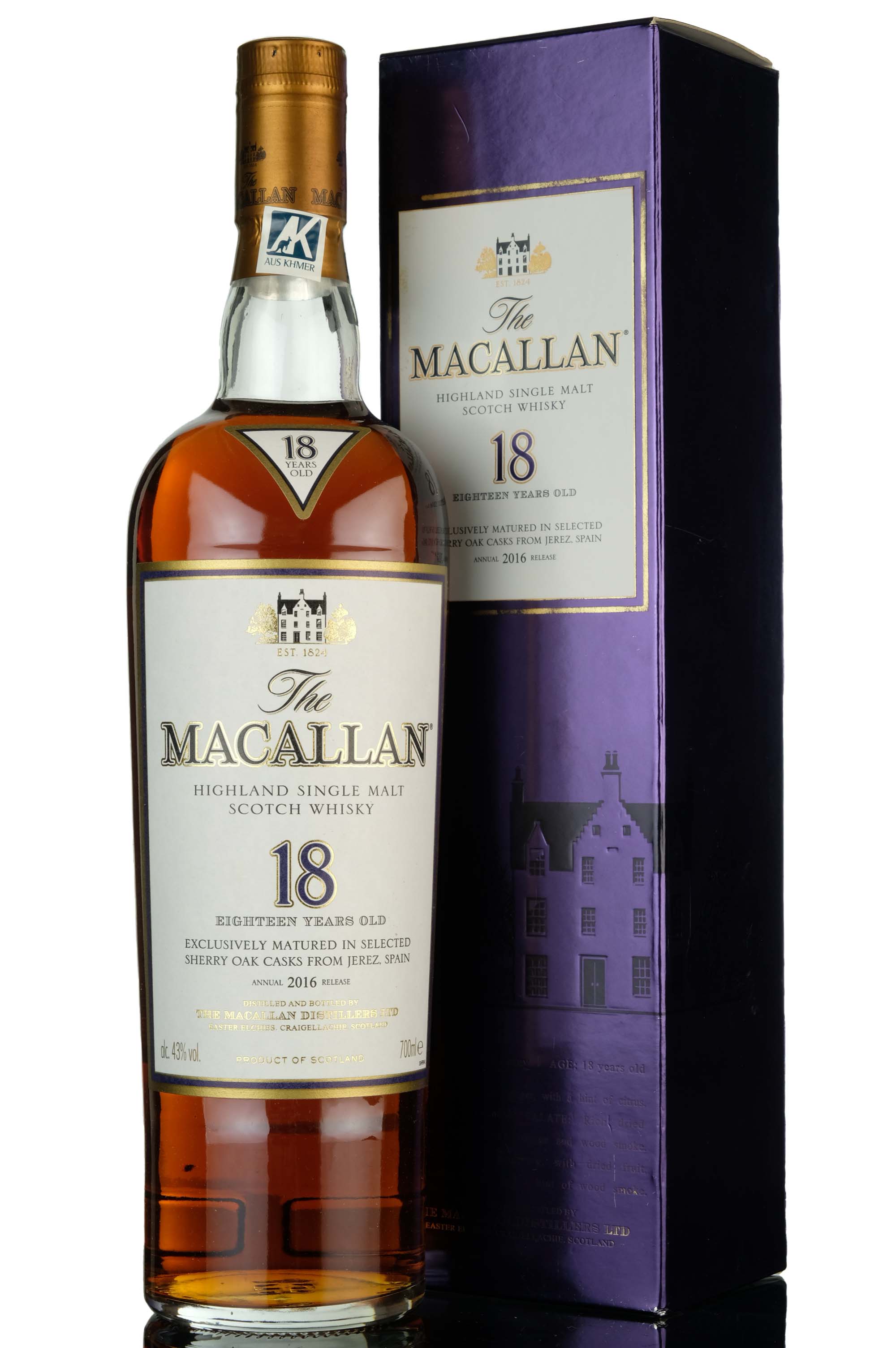 Macallan 18 Year Old - Sherry Cask - 2016 Release