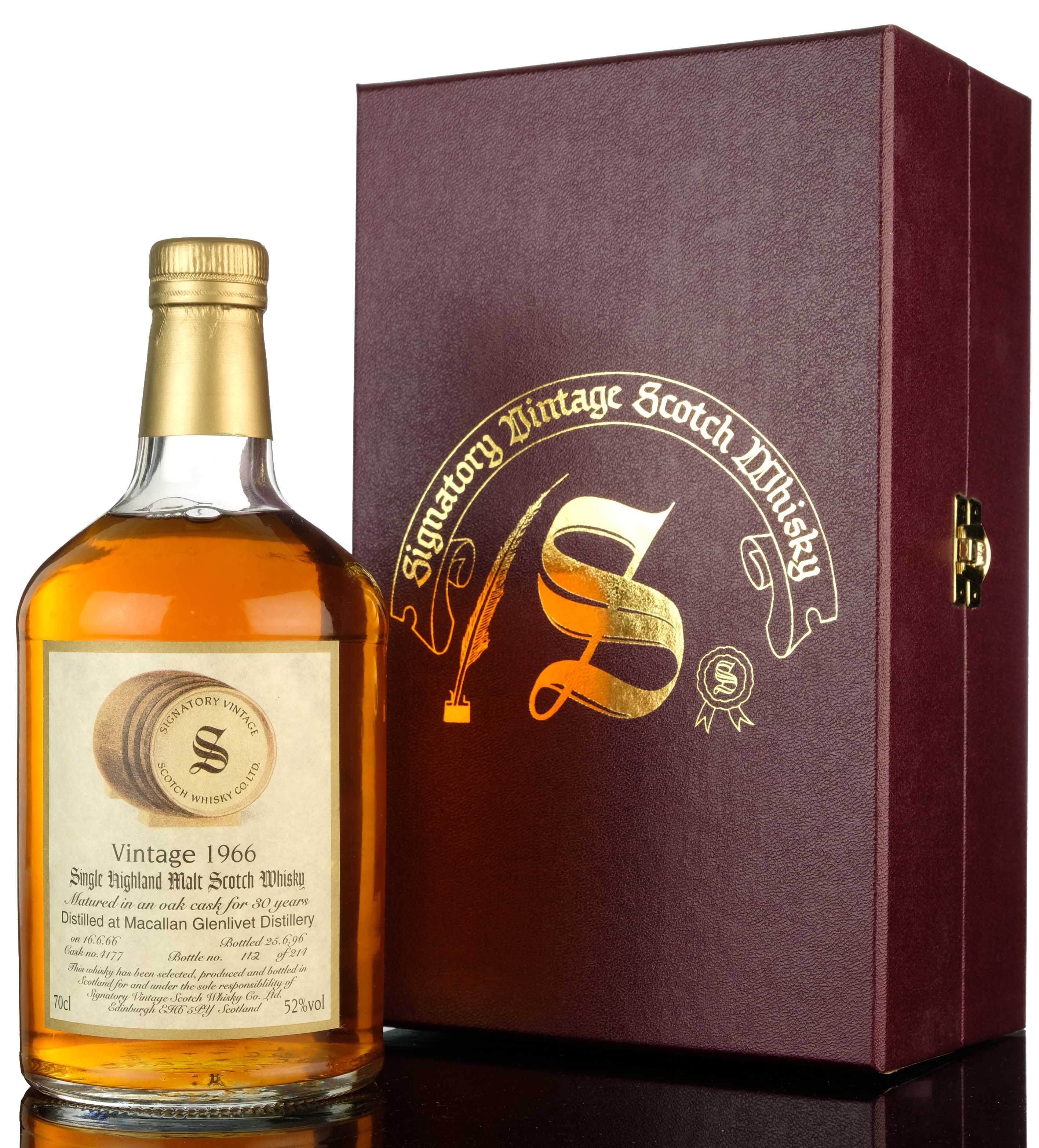 Macallan 1966-1996 - 30 Year Old - Signatory Vintage - Cask 4177