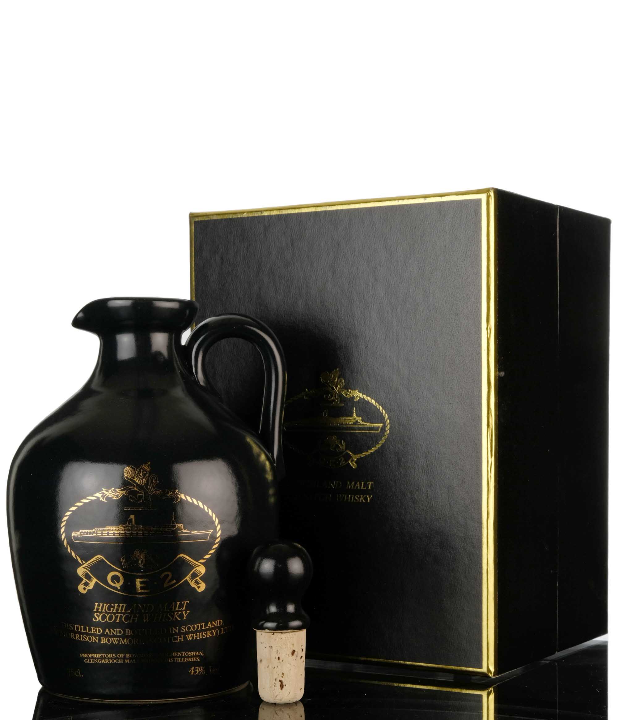 QE2 Highland Malt - Morrison Bowmore - Ceramic Decanter