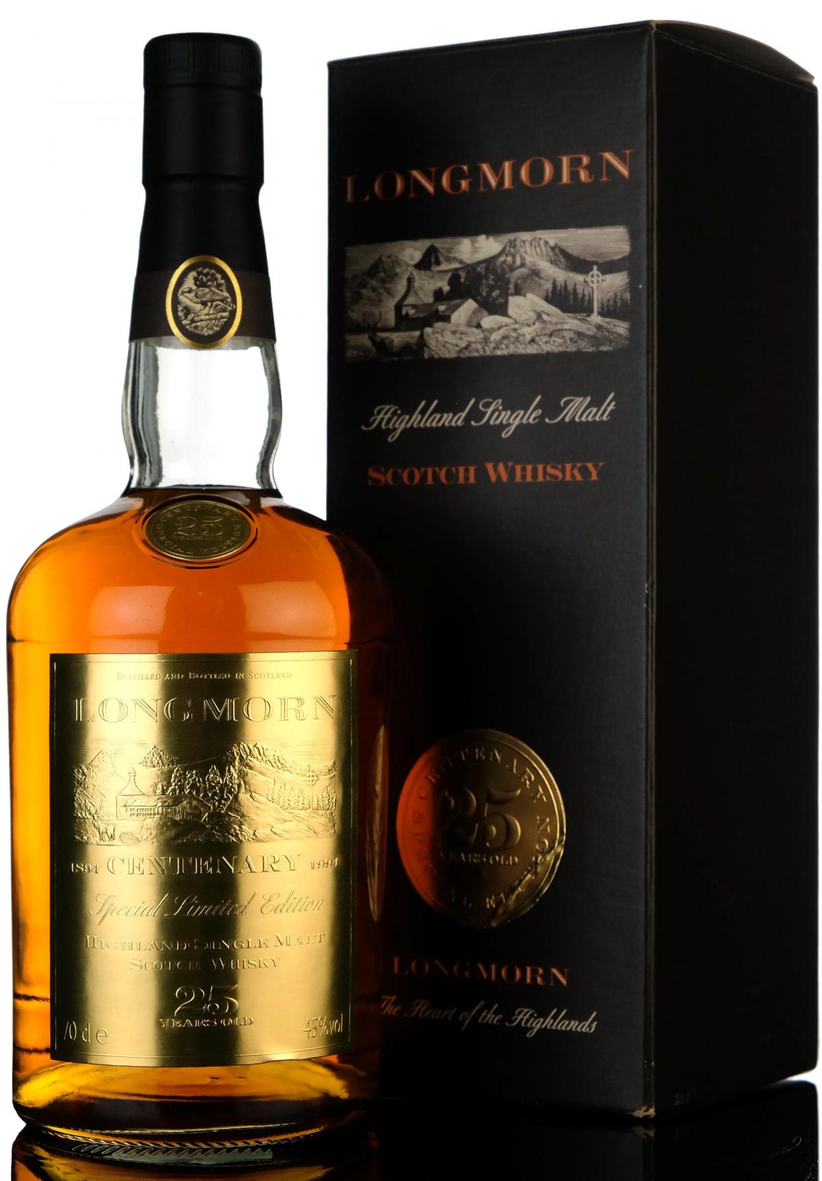 Longmorn 25 Year Old - Centenary 1894-1994 - 1994 Release