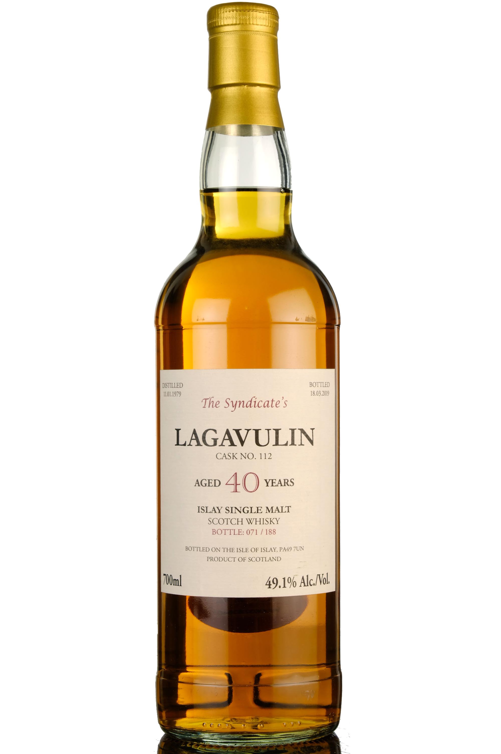 Lagavulin 1979-2019 - 40 Year Old - The Syndicates - Single Cask 112