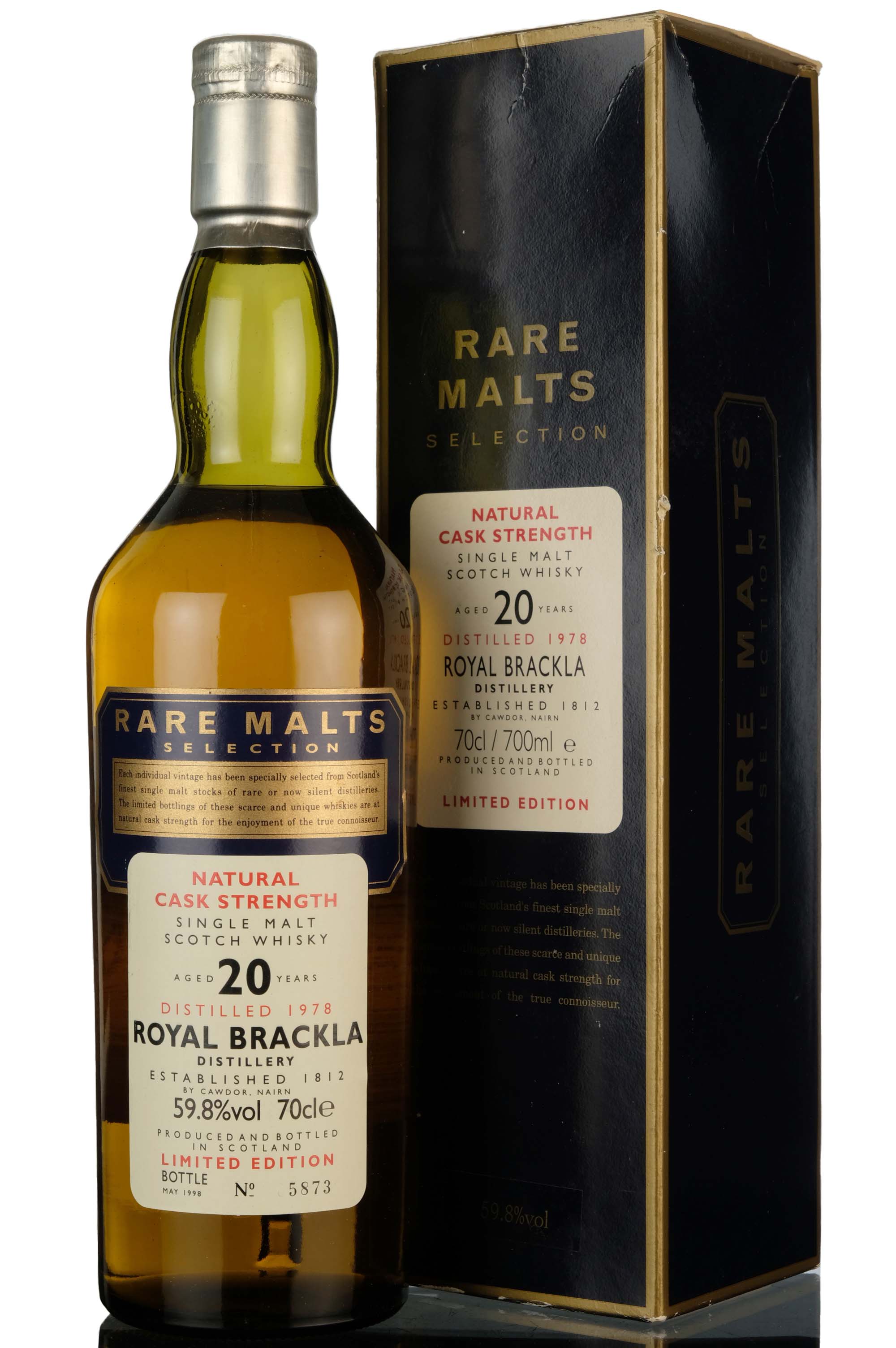 Royal Brackla 1978-1998 - 20 Year Old - Rare Malts 59.8%