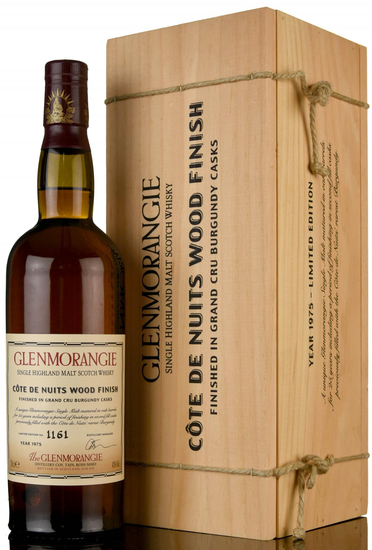 Glenmorangie 1975 - Cote De Nuits Wood Finish