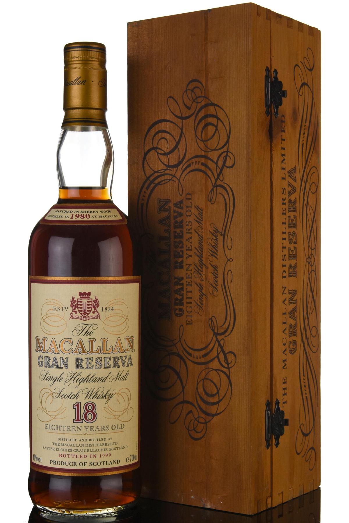 Macallan 1980-1999 - 18 Year Old - Gran Reserva