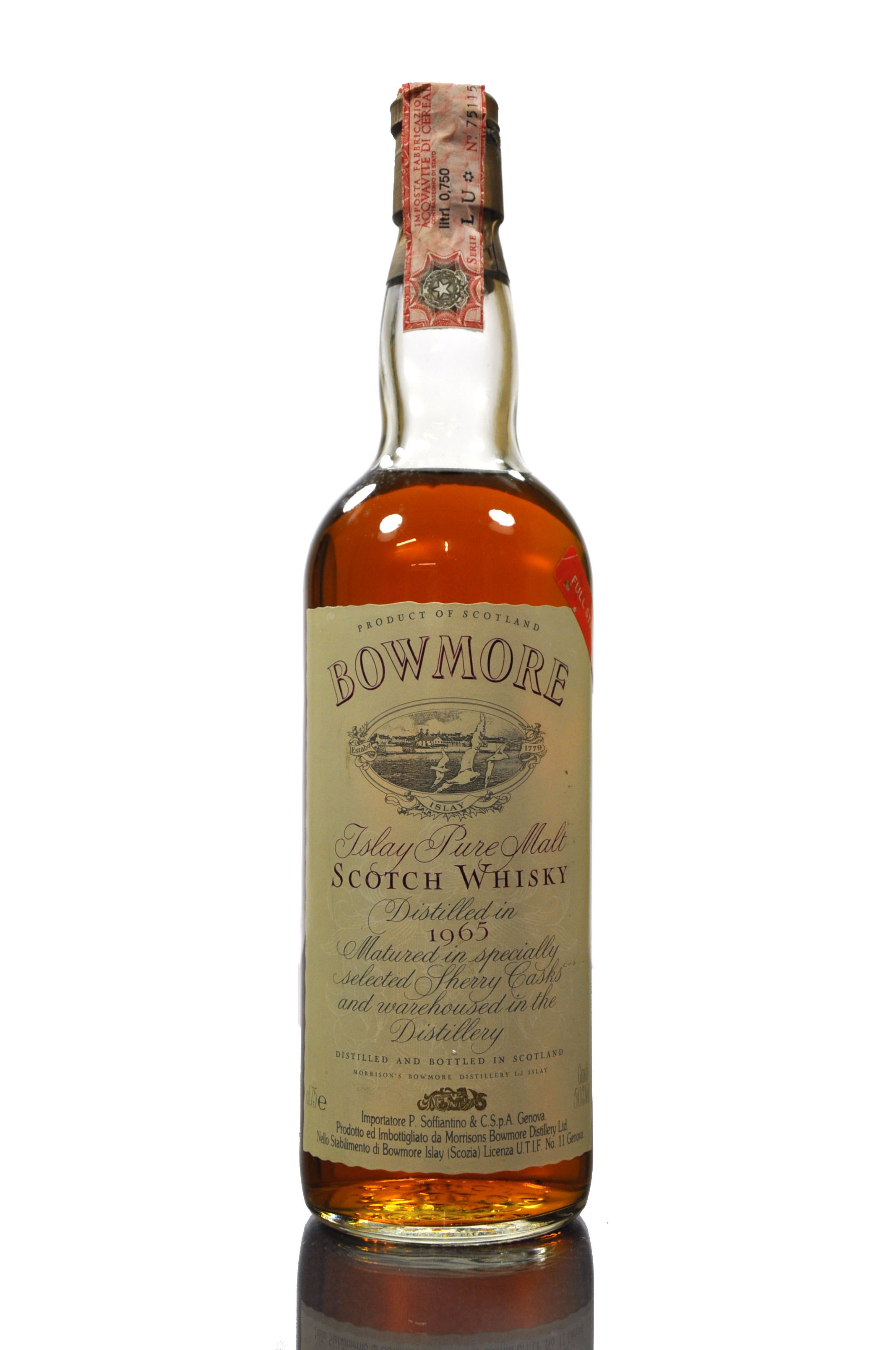 Bowmore 1965 - Vintage Label - Soffiantino