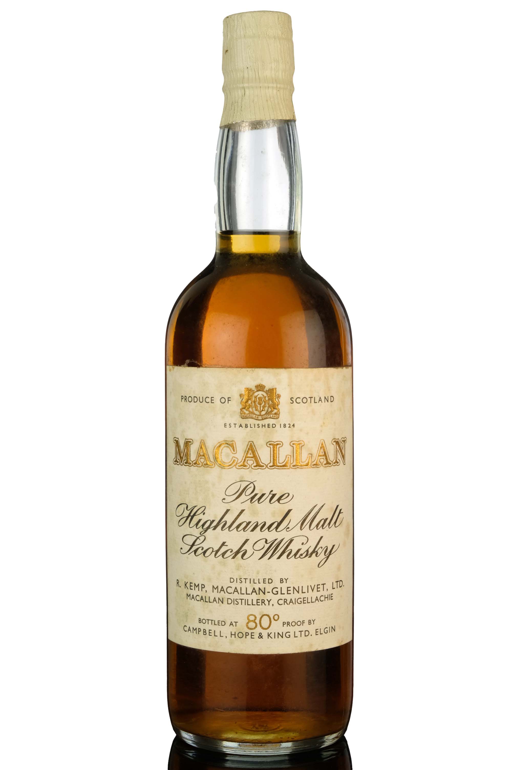 Macallan Pure Malt - Campbell Hope & King - 1960s