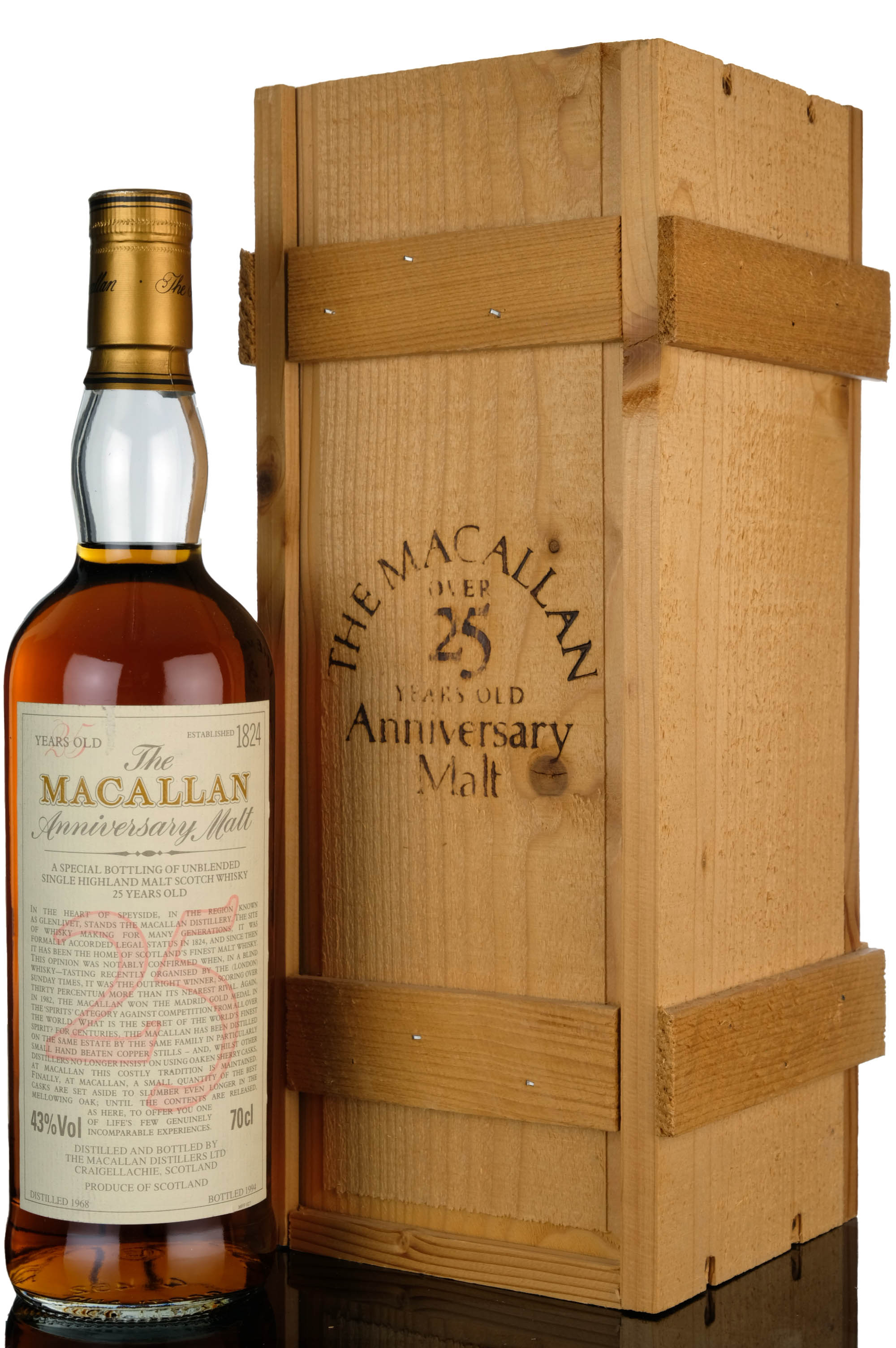 Macallan 1968-1994 - 25 Year Old Anniversary Malt