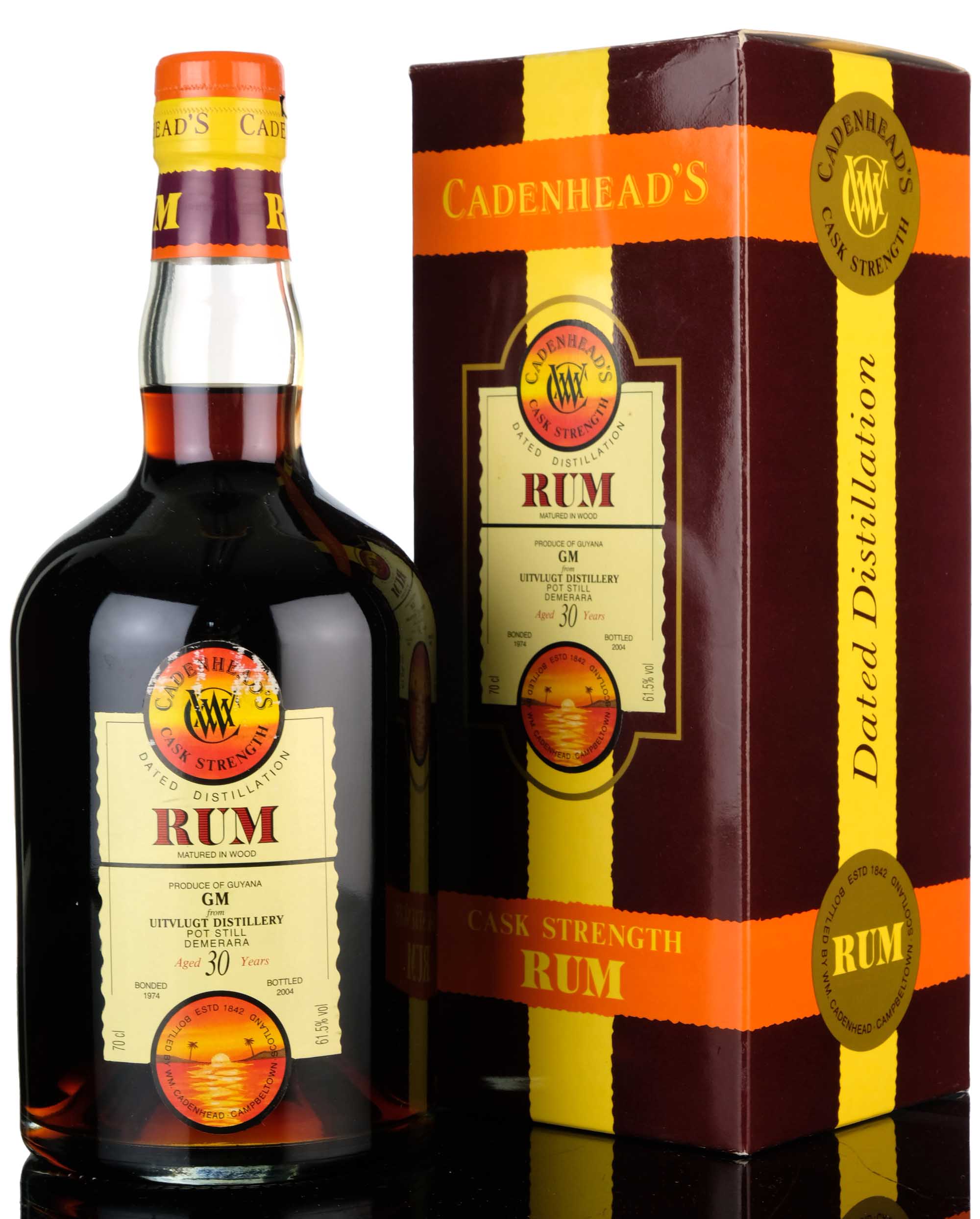 Uitvlugt 1974-2004 - 30 Year Old - Cask Strength - Cadenheads Rum