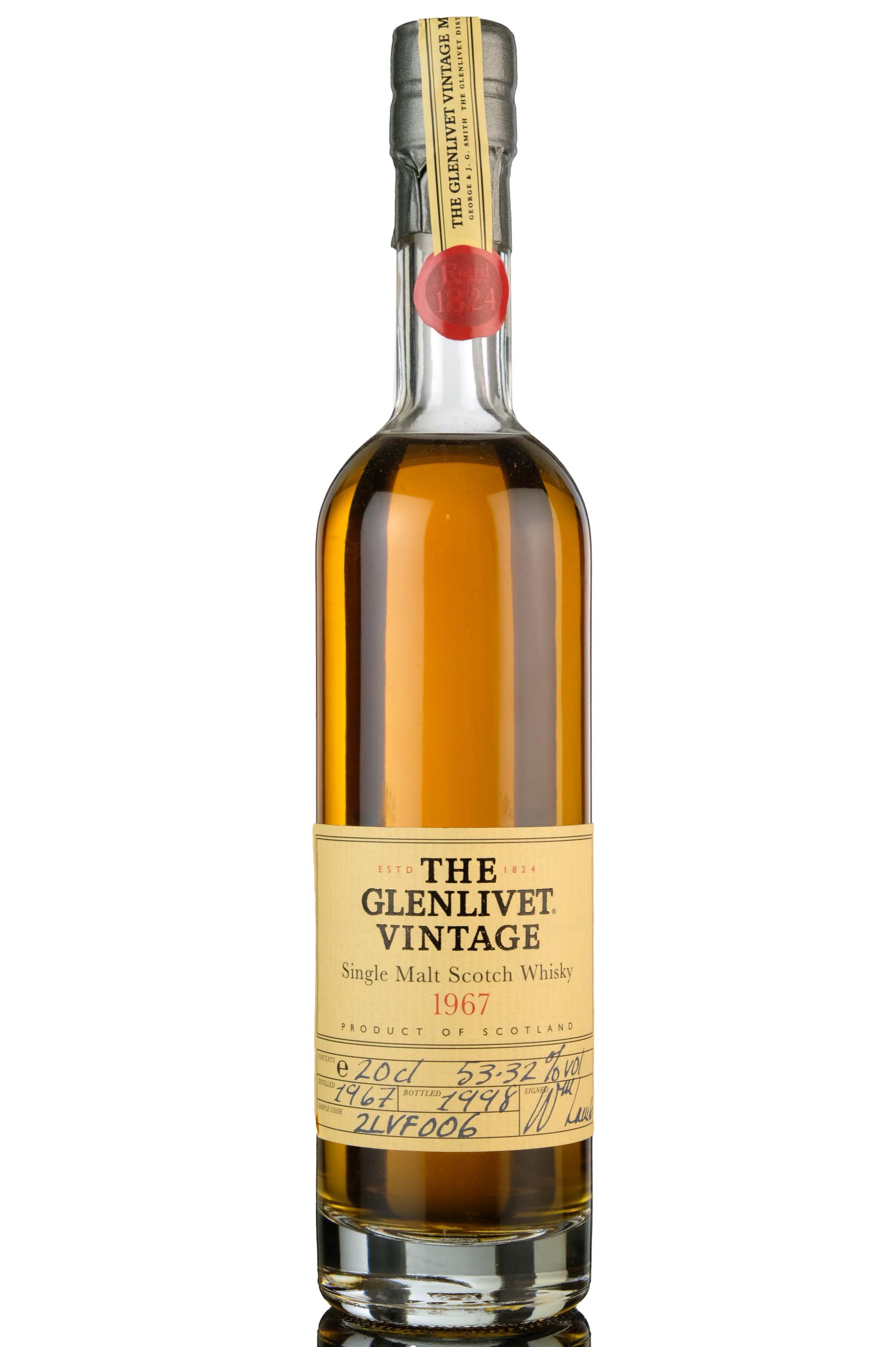 Glenlivet 1967-1998 - Quarter Bottle