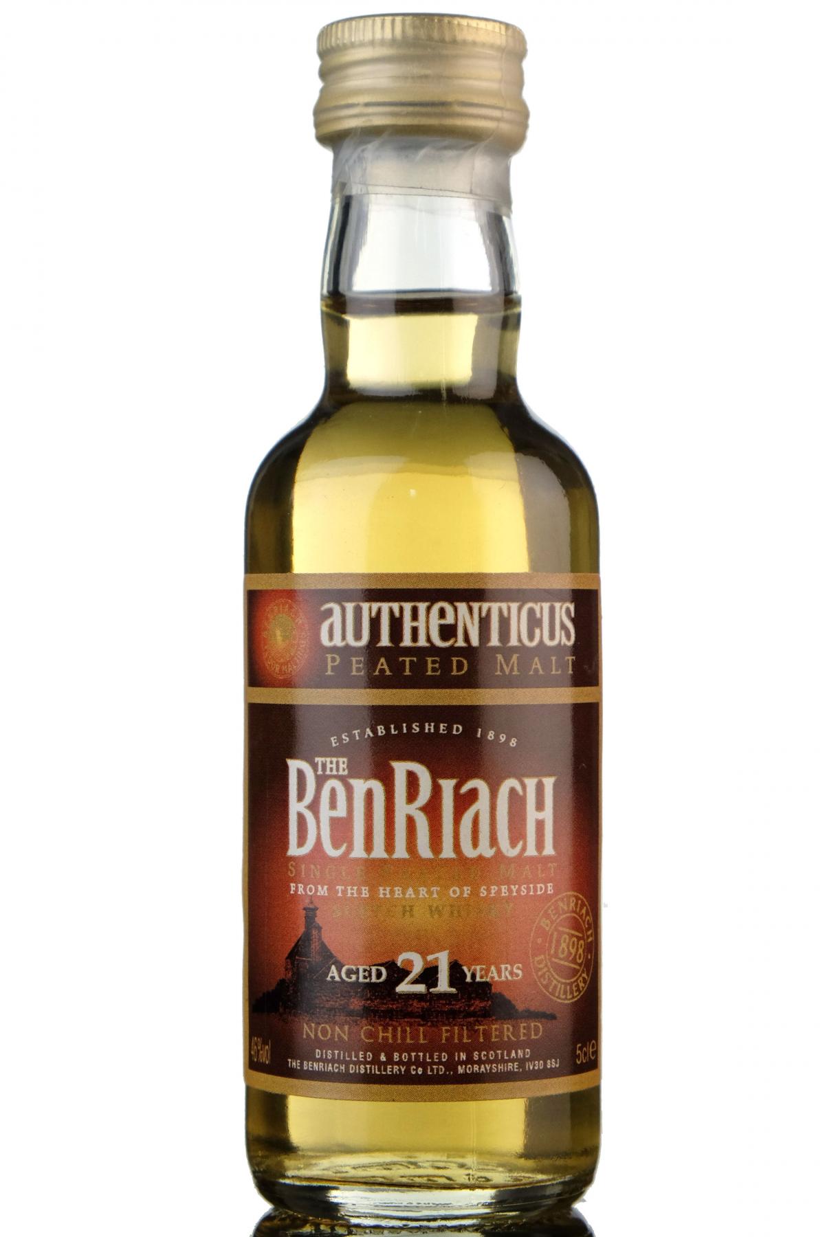 Benriach 21 Year Old - Authenticus - Miniature