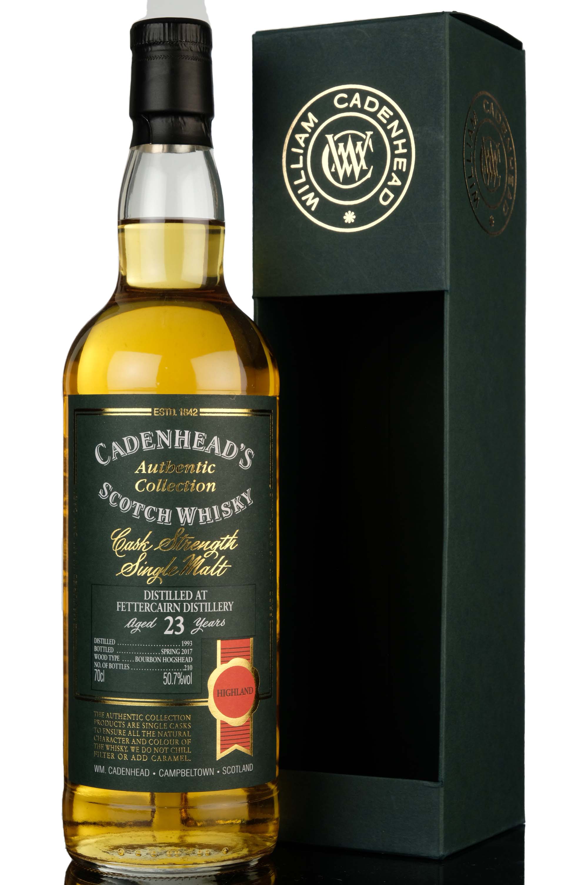 Fettercairn 1993 - 2017 23 Cadenheads Authentic Collection Single Cask