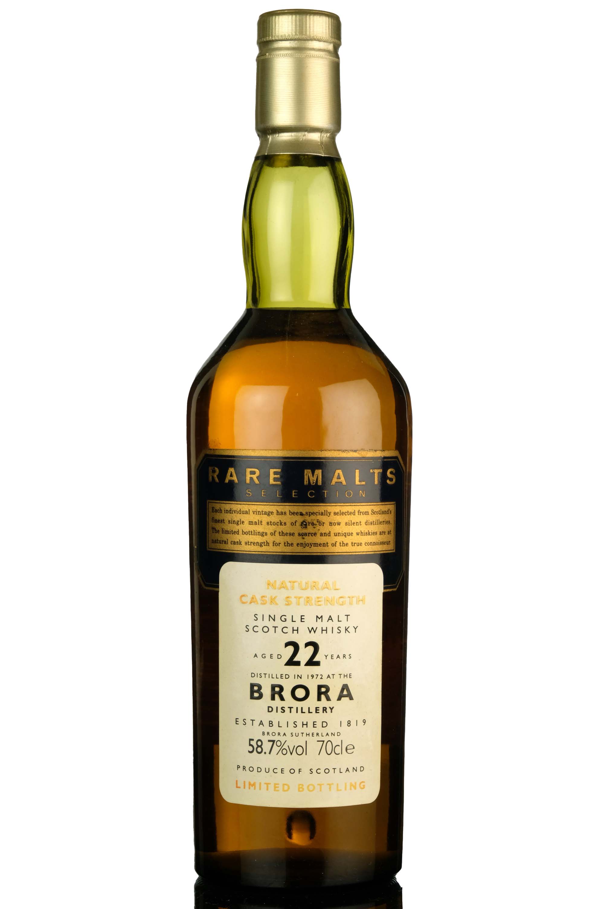 Brora 1972 - 22 Year Old - Rare Malts 58.7%