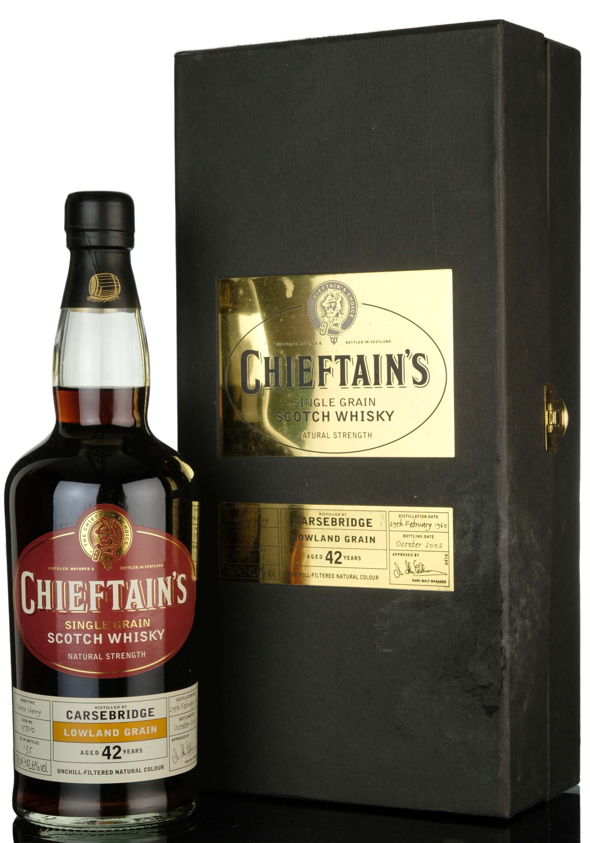 Carsebridge 1960-2002 - 42 Year Old - Chieftains - Single Cask 15010