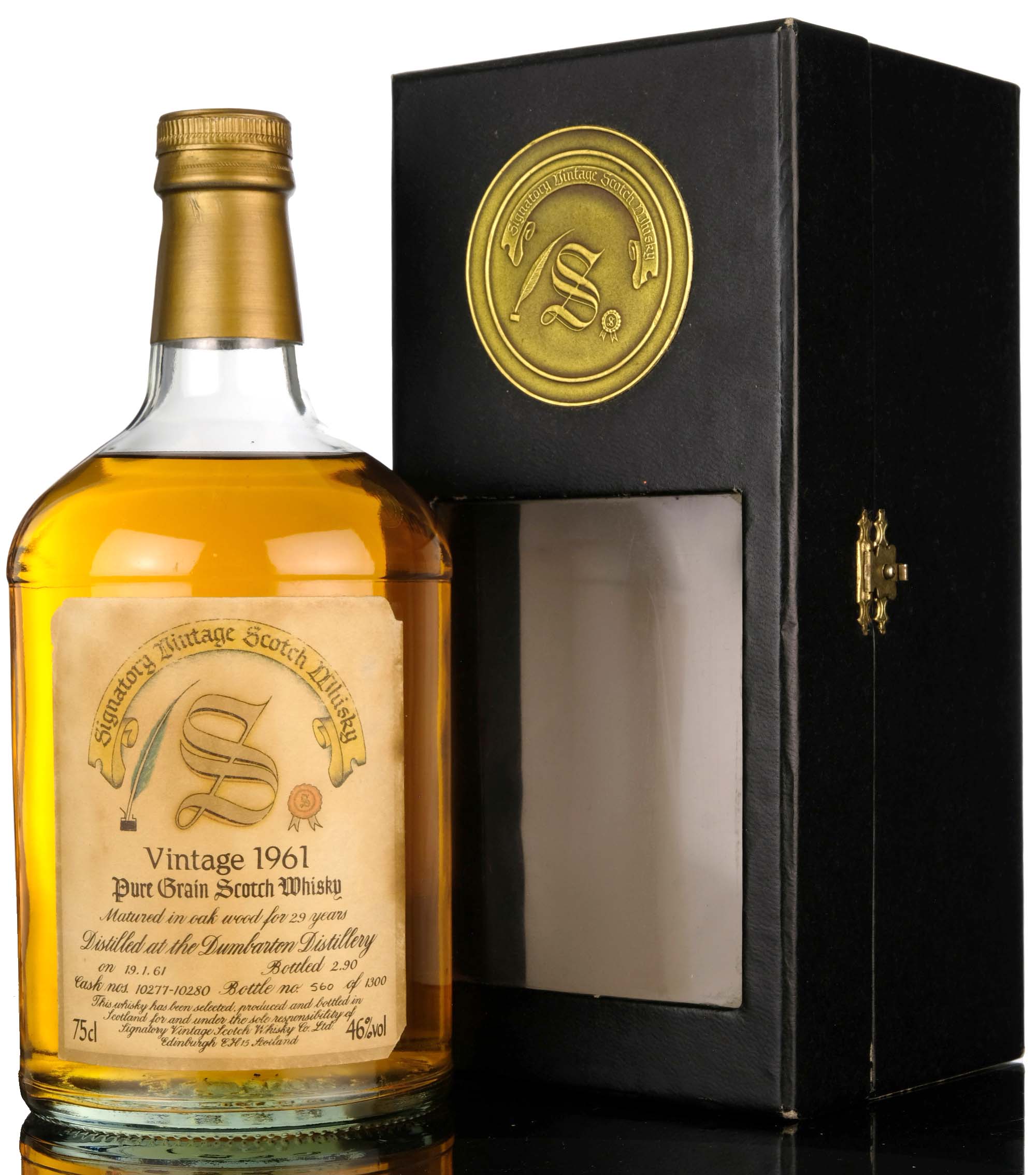 Dumbarton 1961-1990 - 29 Year Old - Signatory Vintage - Casks 10277-10280