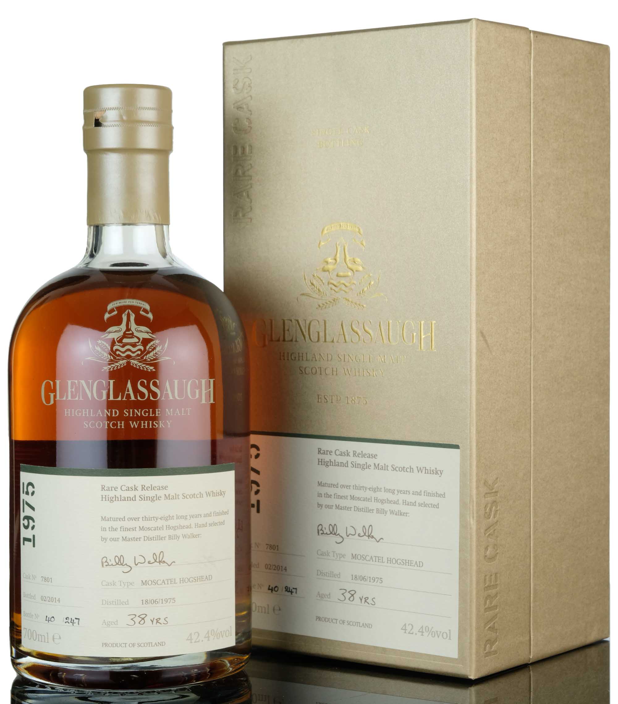 Glenglassaugh 1975-2014 - 38 Year Old - Single Cask 7801 - Rare Cask Release