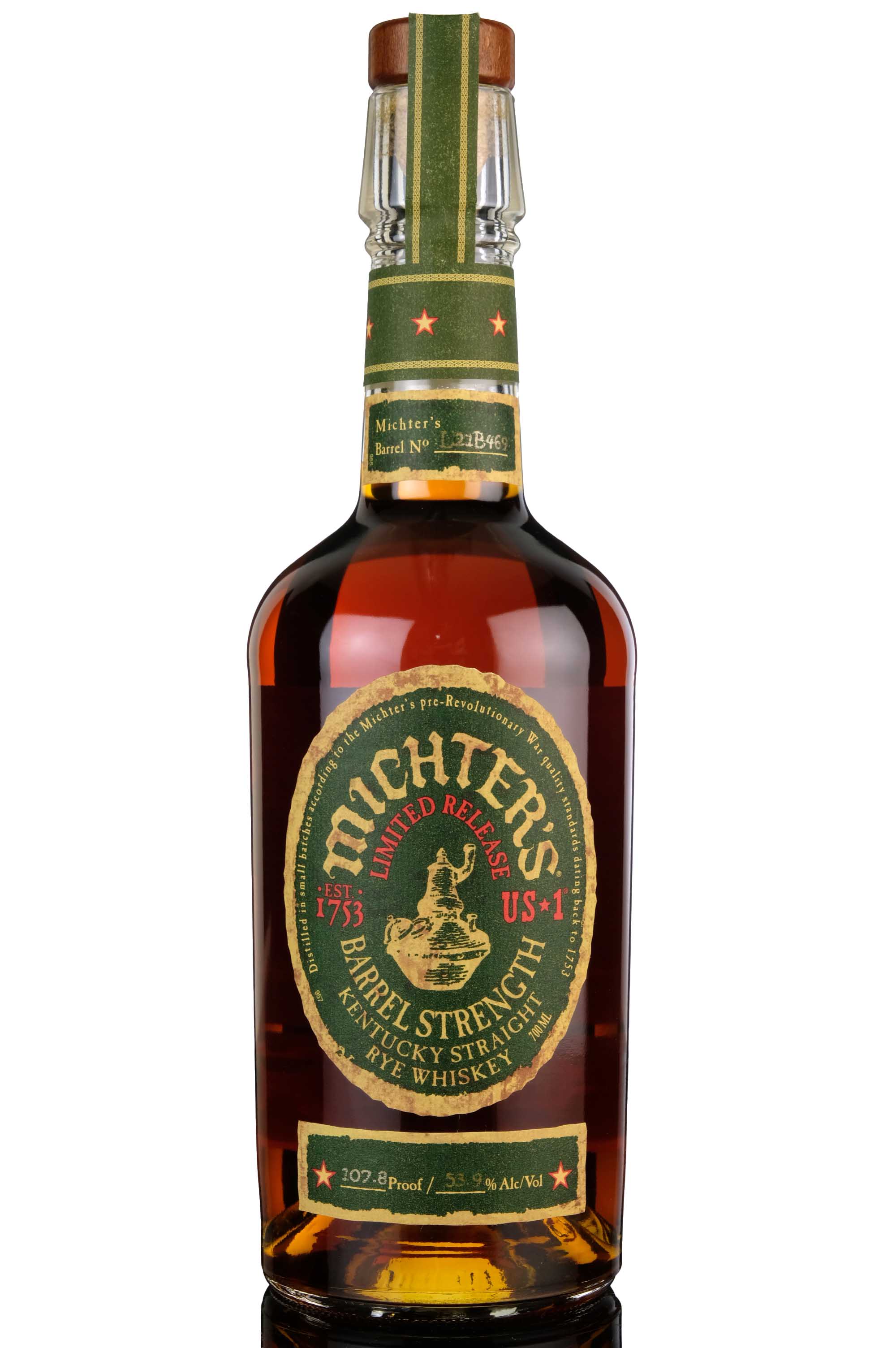 Michters Barrel Strength - Batch L21B469 - 2021 Release