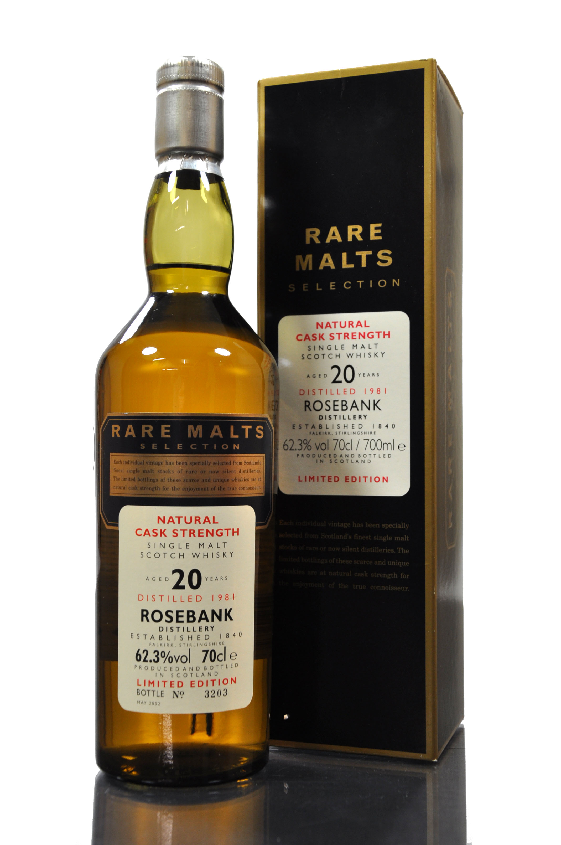 Rosebank 1981-2002 - 20 Year Old - Rare Malts 62.3%