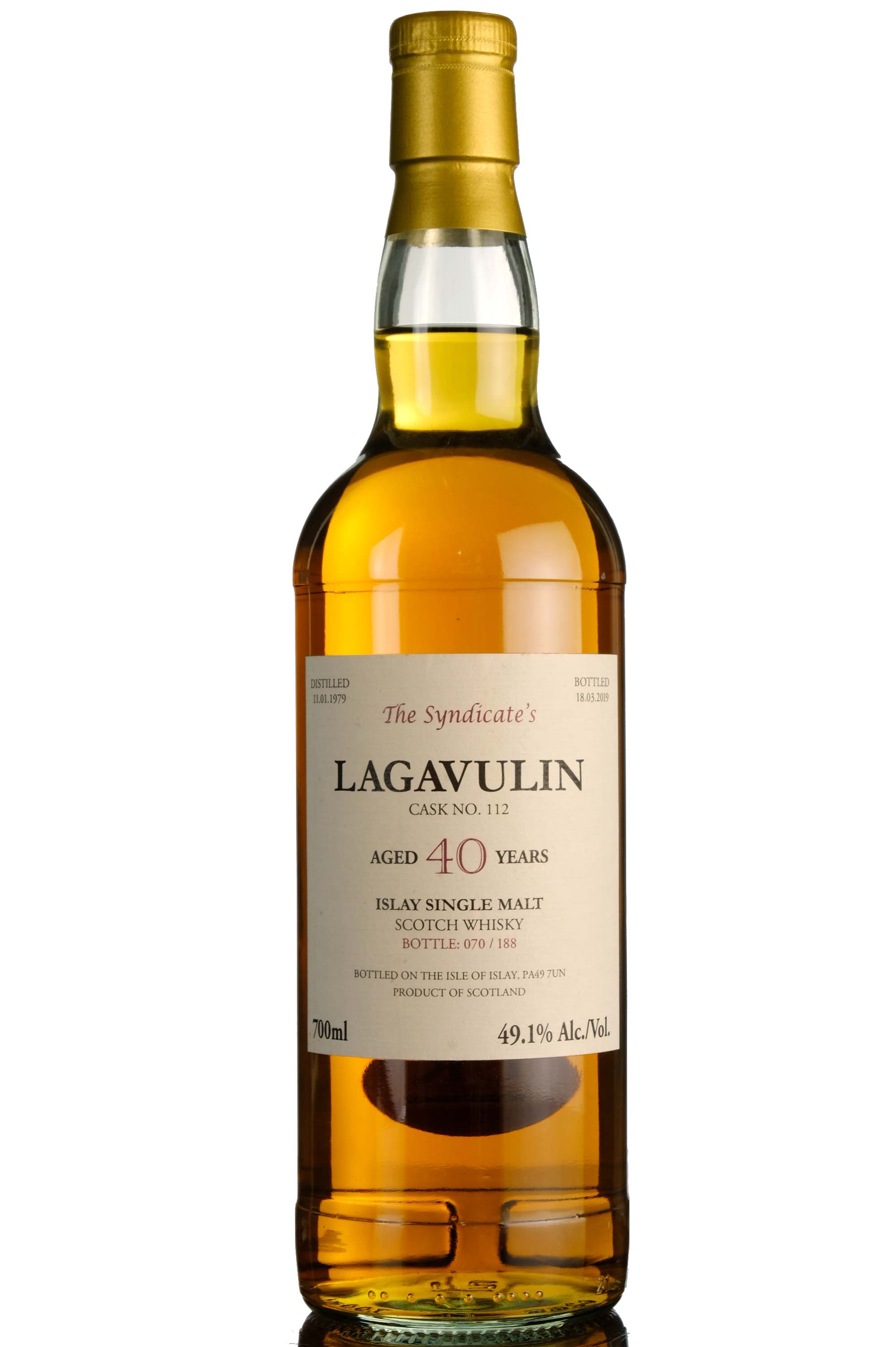 Lagavulin 1979-2019 - 40 Year Old - The Syndicates - Single Cask 112