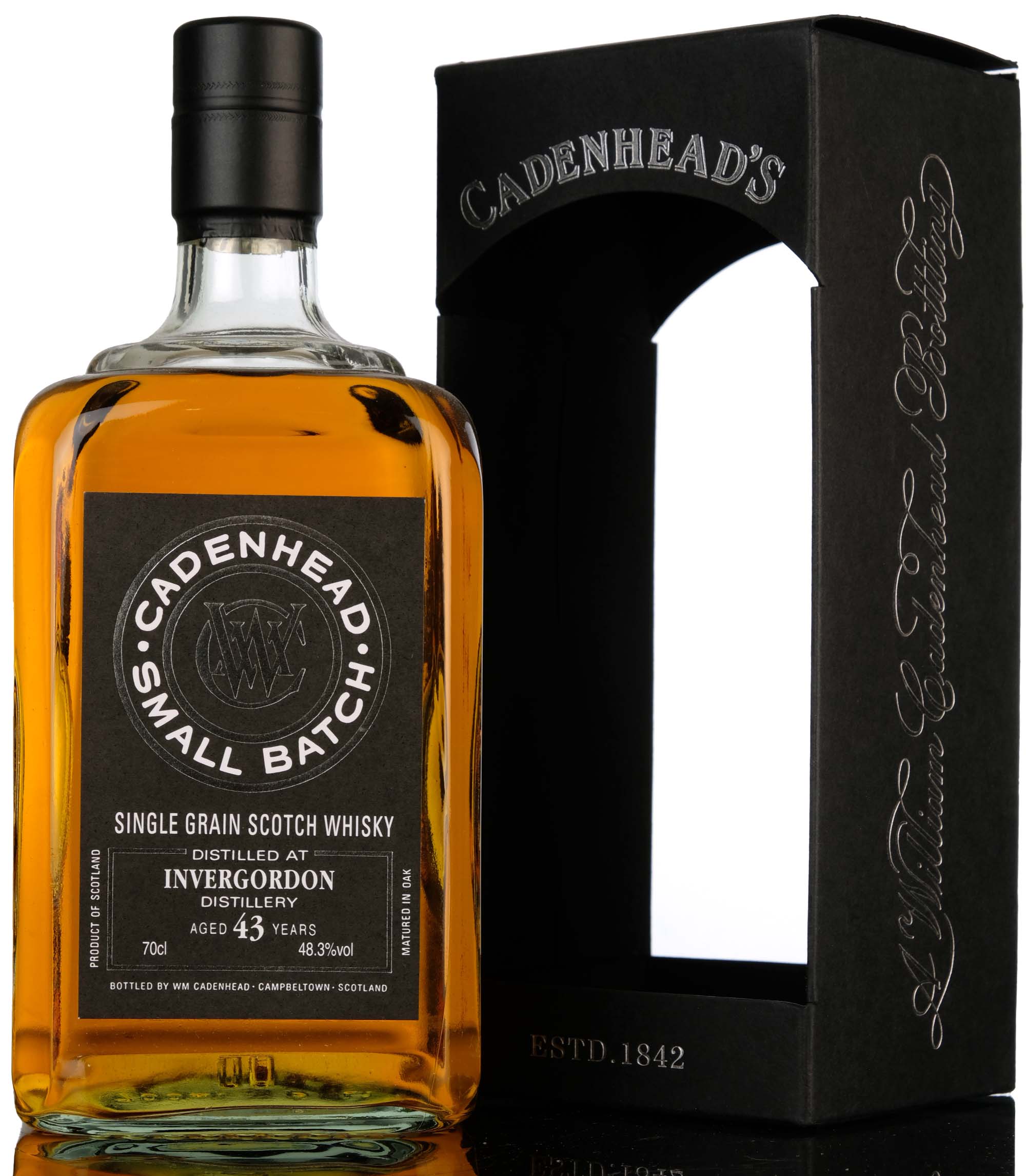 Invergordon 1972-2016 - 43 Year Old - Cadenheads Black Label - Small Batch