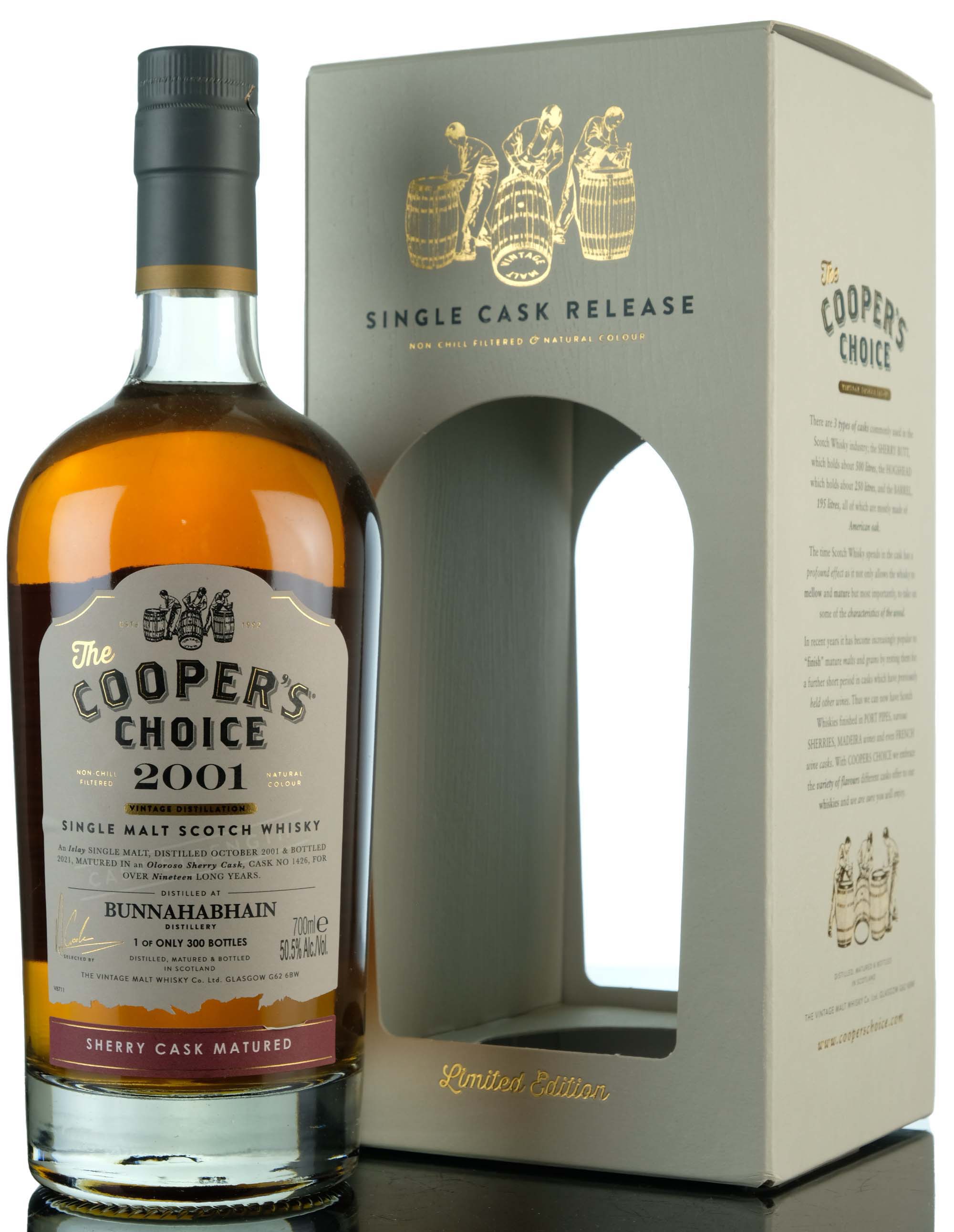 Bunnahabhain 2001-2021 - 19 Year Old - Coopers Choice - Single Cask 1426