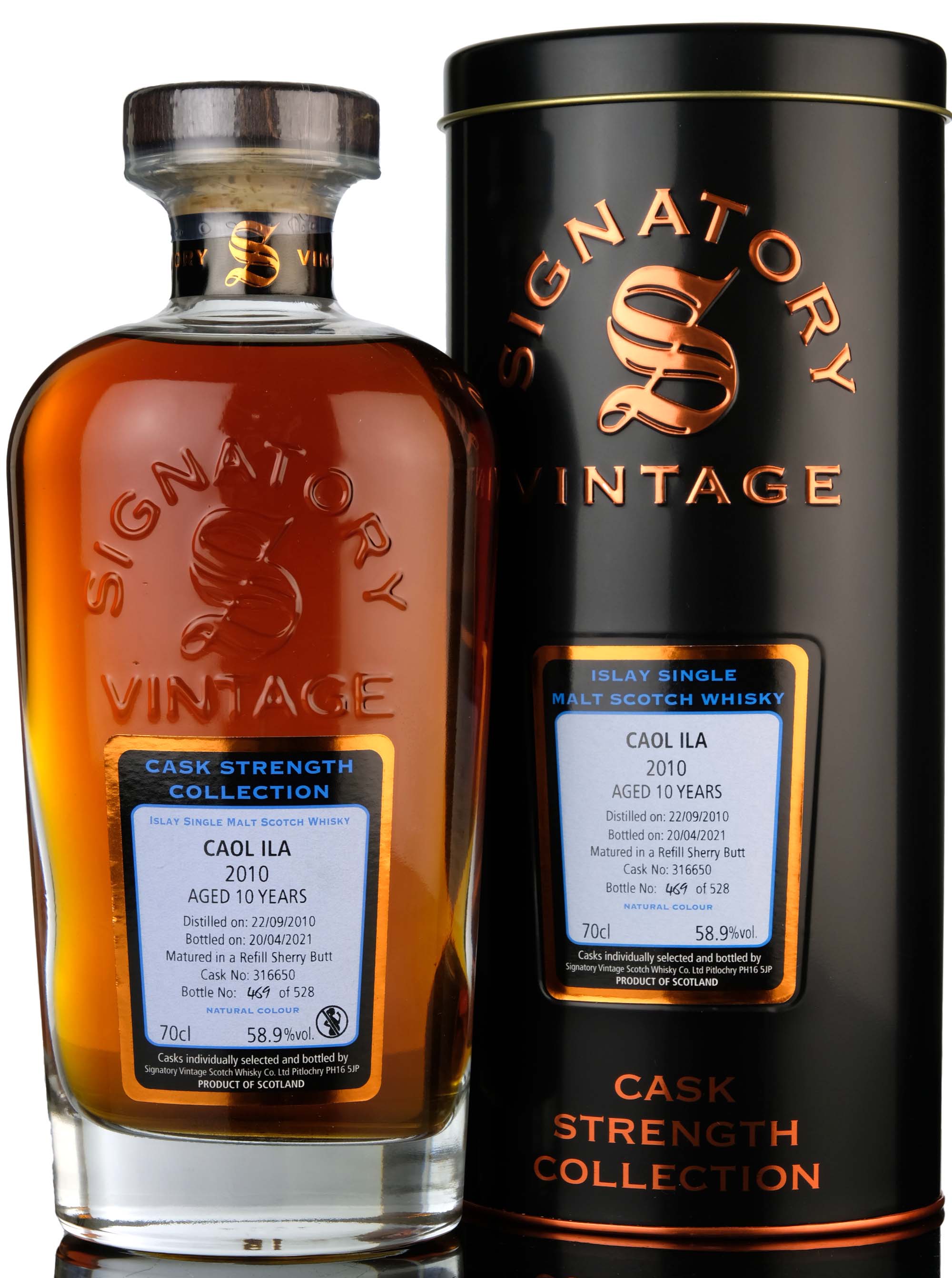 Caol Ila 2010-2021 - 10 Year Old - Signatory Vintage - Cask Strength Collection - Single C