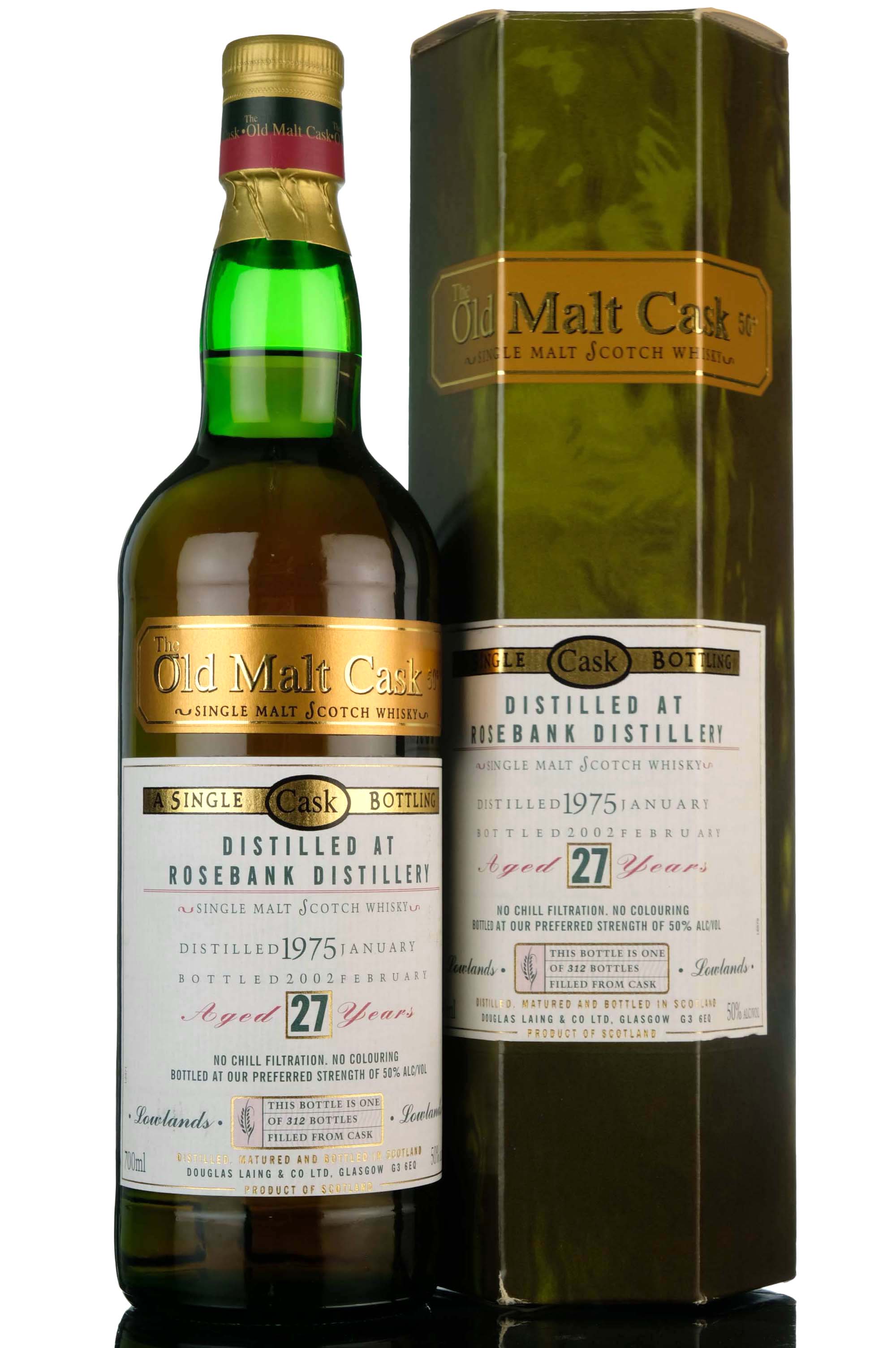 Rosebank 1975-2002 - 27 Year Old - Douglas Laing - Old Malt Cask - Single Cask