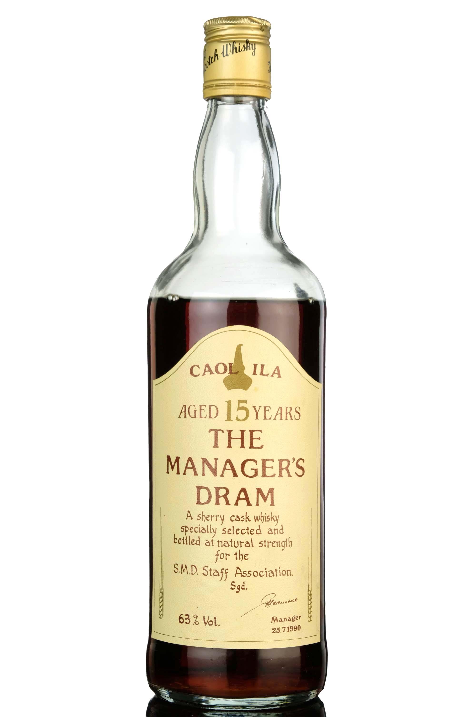 Caol Ila 15 Year Old - Managers Dram 1990