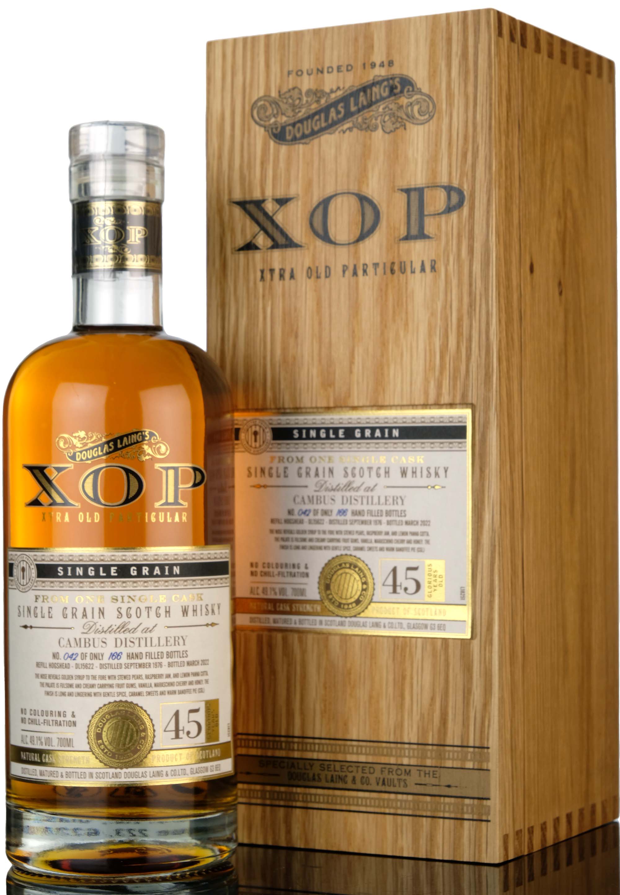 Cambus 1976-2022 - 45 Year Old - Douglas Laing XOP - Single Cask 5622