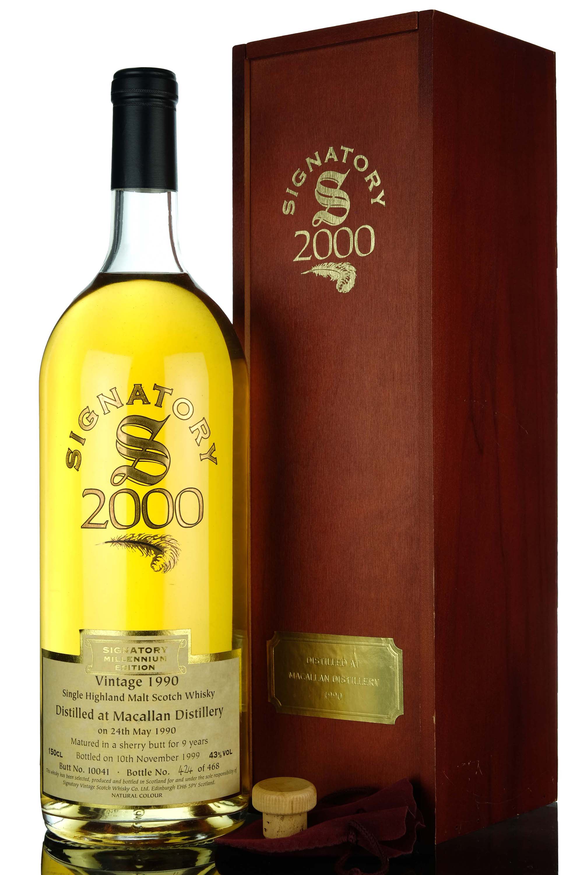 Macallan 1990-1999 - 9 Year Old - Signatory Vintage Millennium Edition - Single Cask 10041