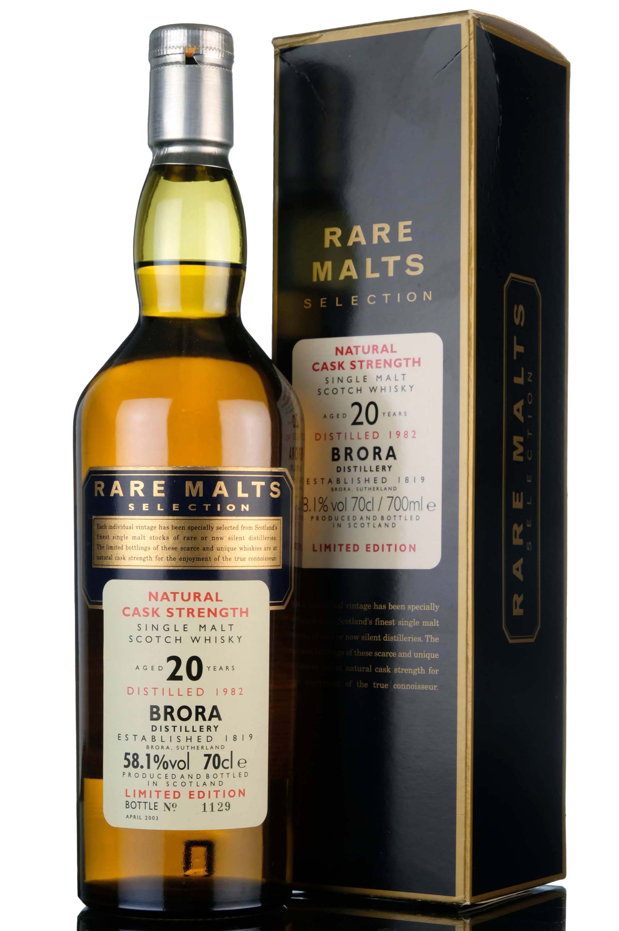 Brora 1982-2003 - 20 Year Old - Rare Malts 58.1%