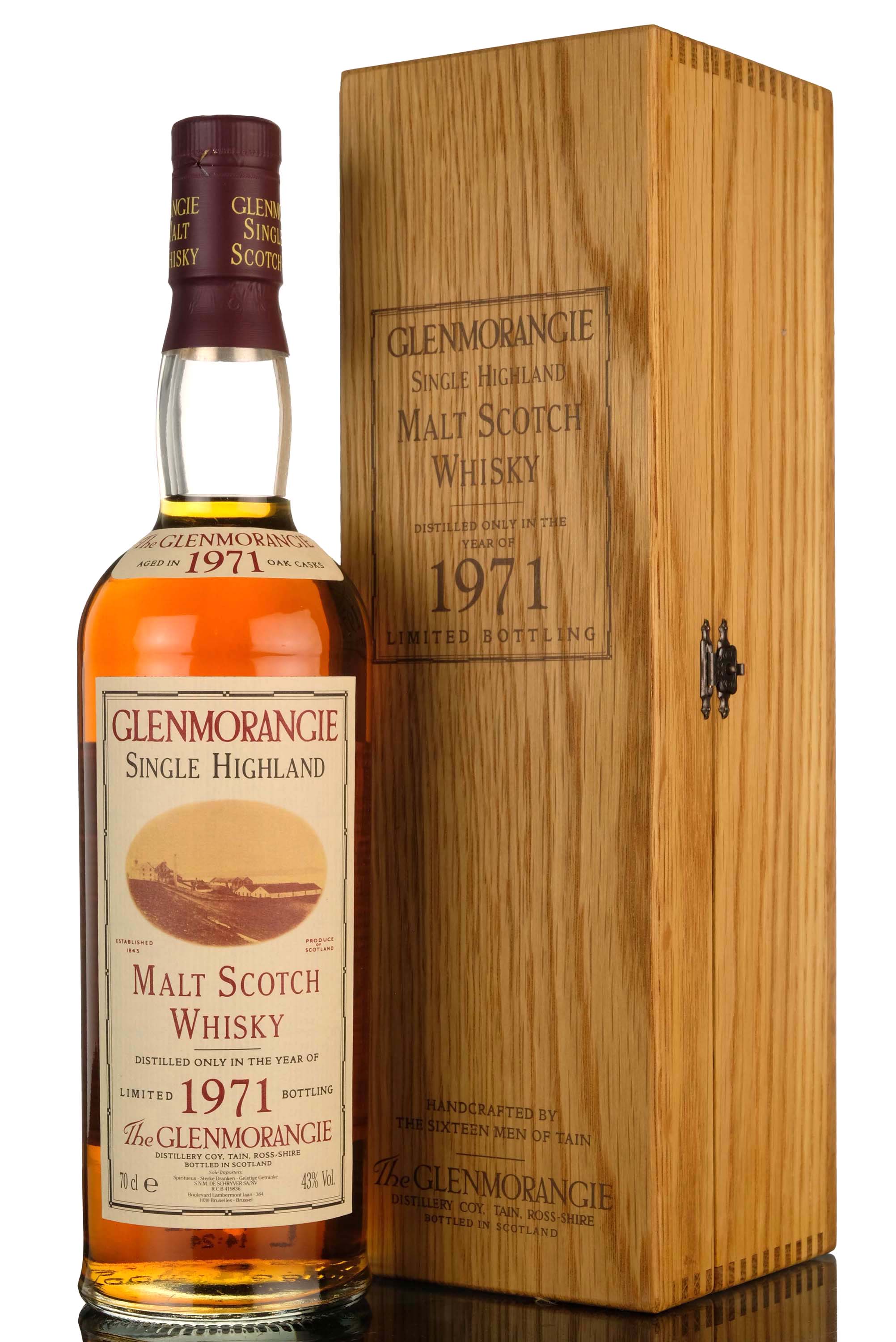 Glenmorangie 1971 - 150th Anniversary 1843-1993 - Belgium Import