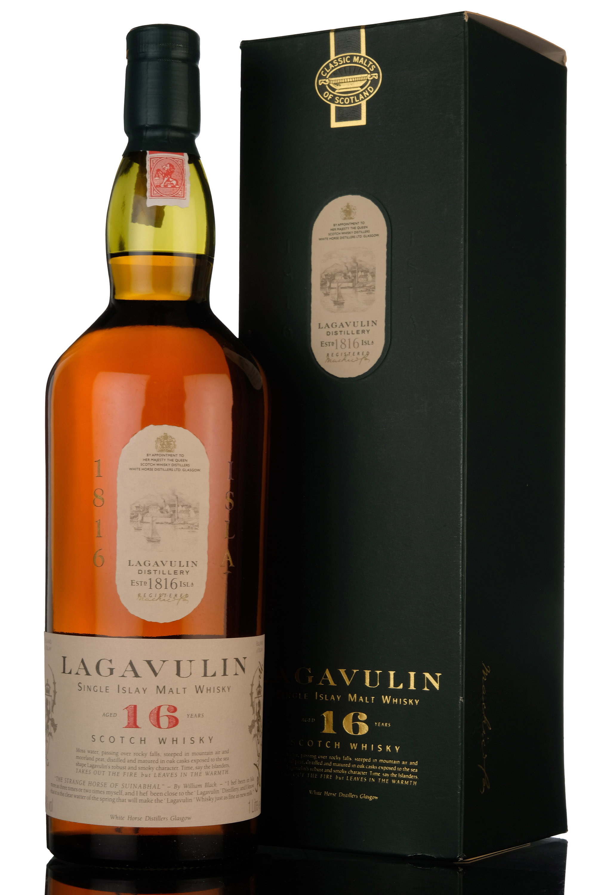 Lagavulin 16 Year Old - White Horse - 1990s - 1 Litre