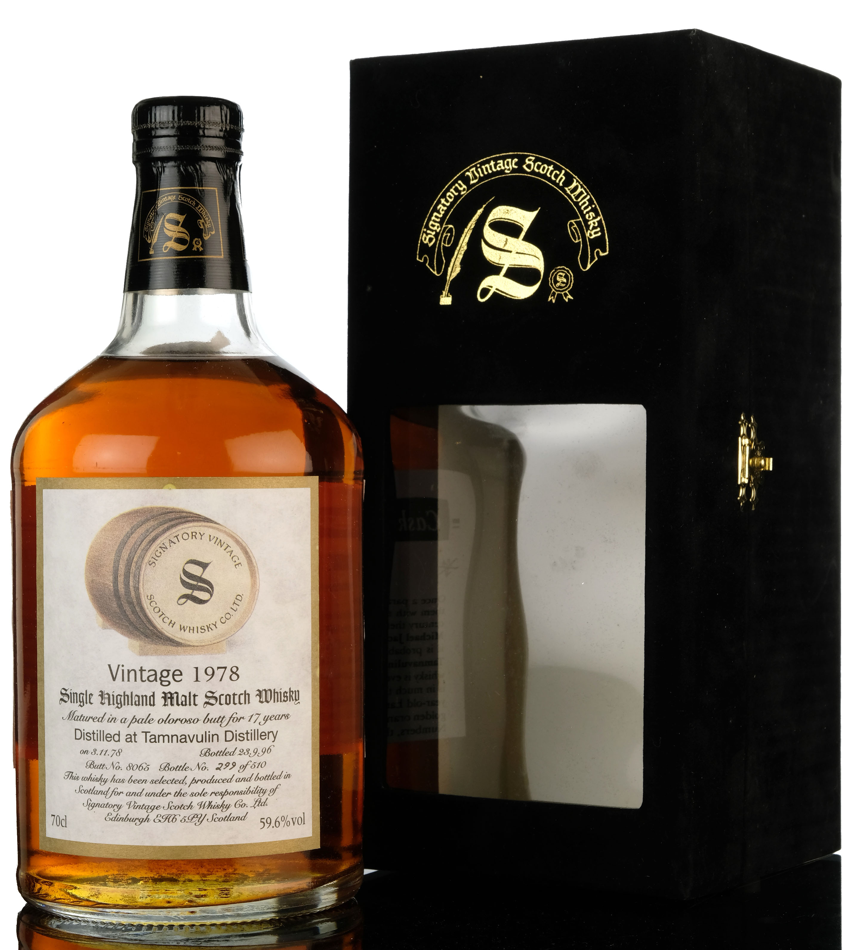 Tamnavulin 1978 - 1996 17 Signatory Vintage Single Cask 8065 Pale Oloroso