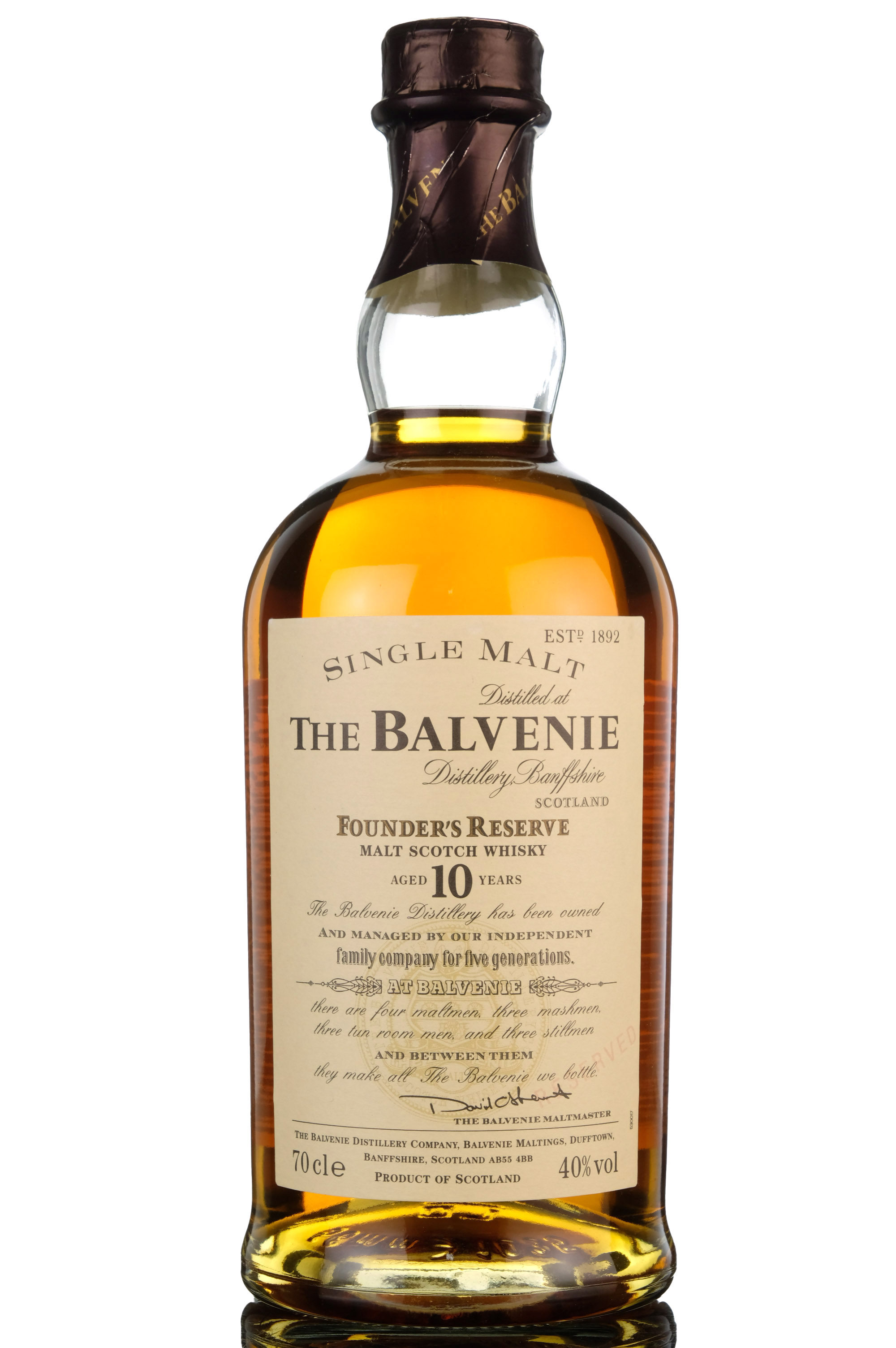 Balvenie 10 Year Old - Founders Reserve - Pre 2009