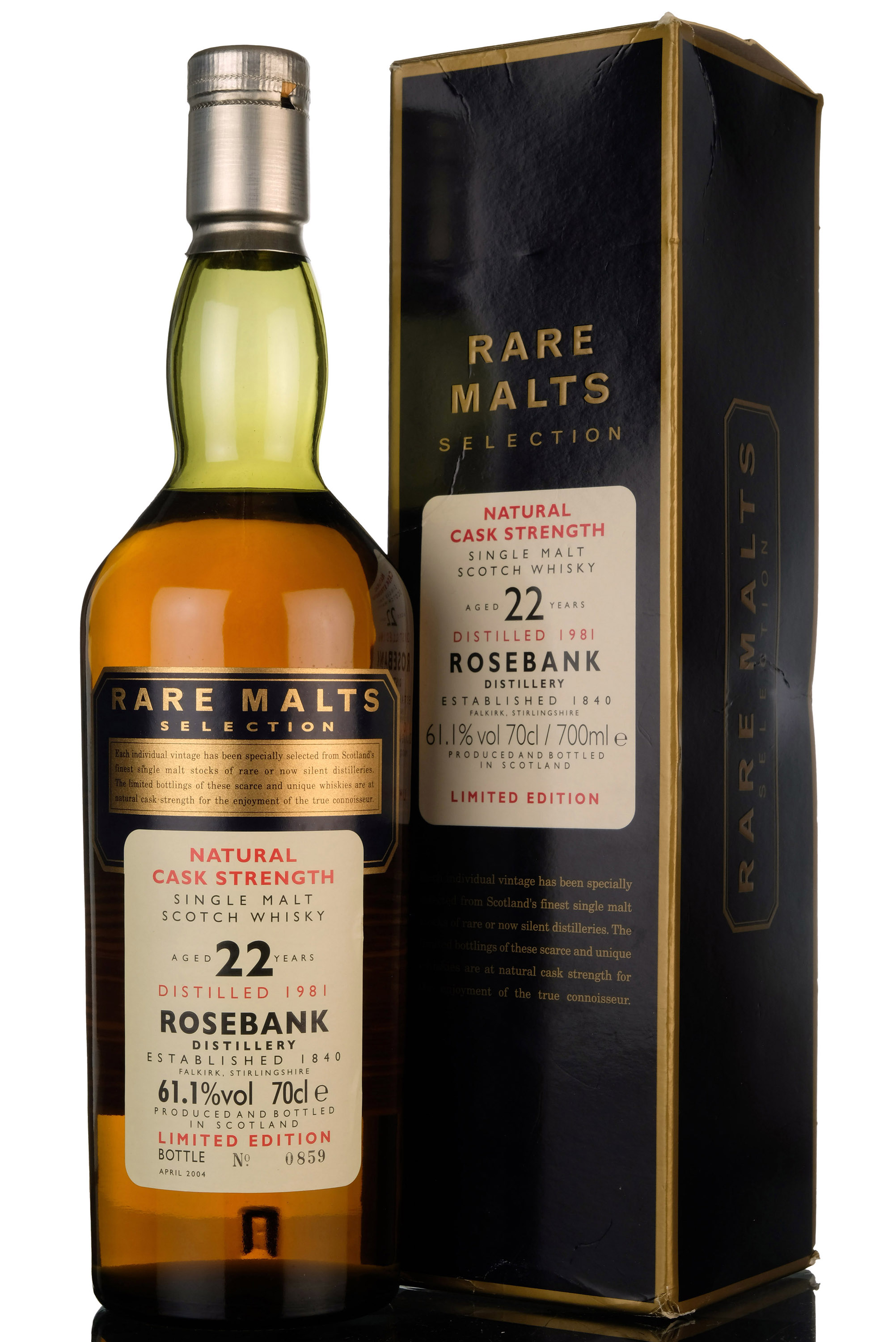 Rosebank 1981-2004 - 22 Year Old - Rare Malts 61.1%