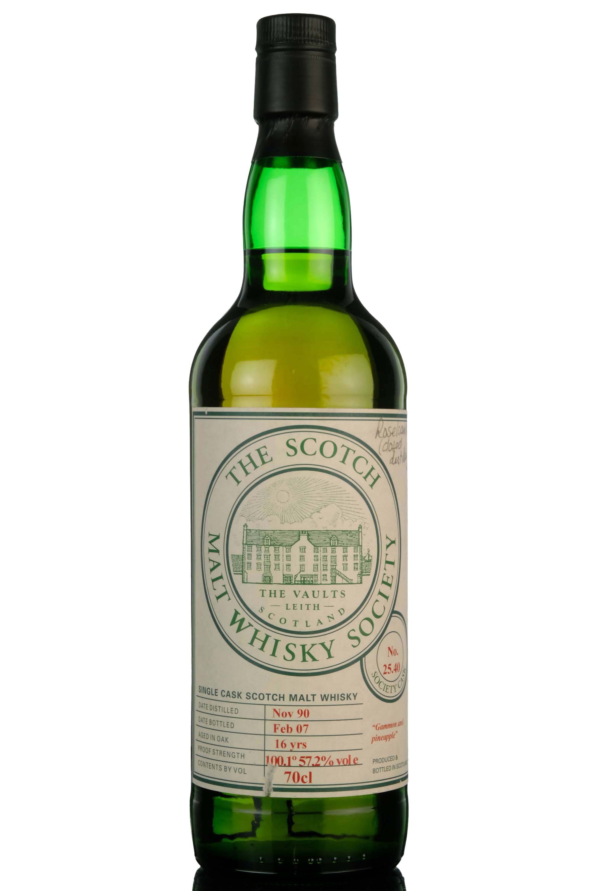 Rosebank 1990-2007 - 16 Year Old - SMWS 25.40 - Gammon & Pineapple