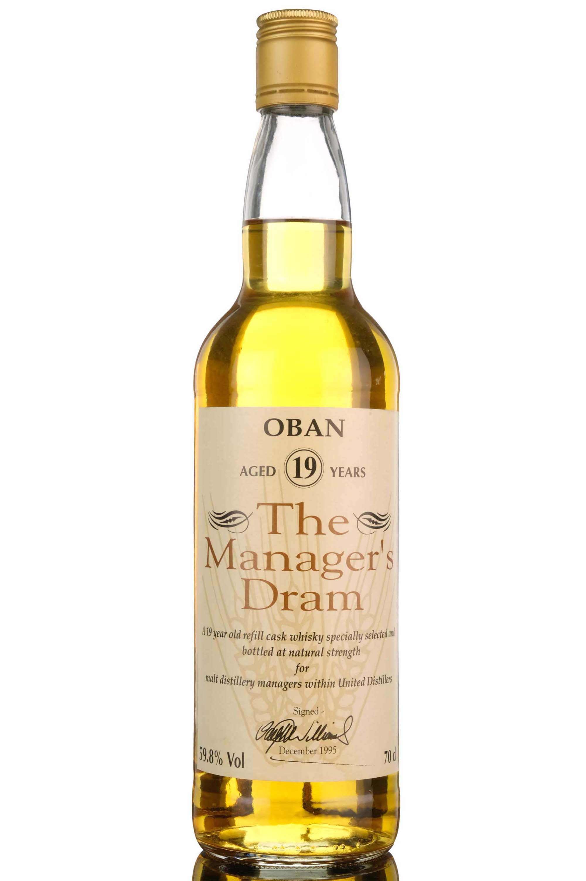 Oban 19 Year Old - Managers Dram 1995