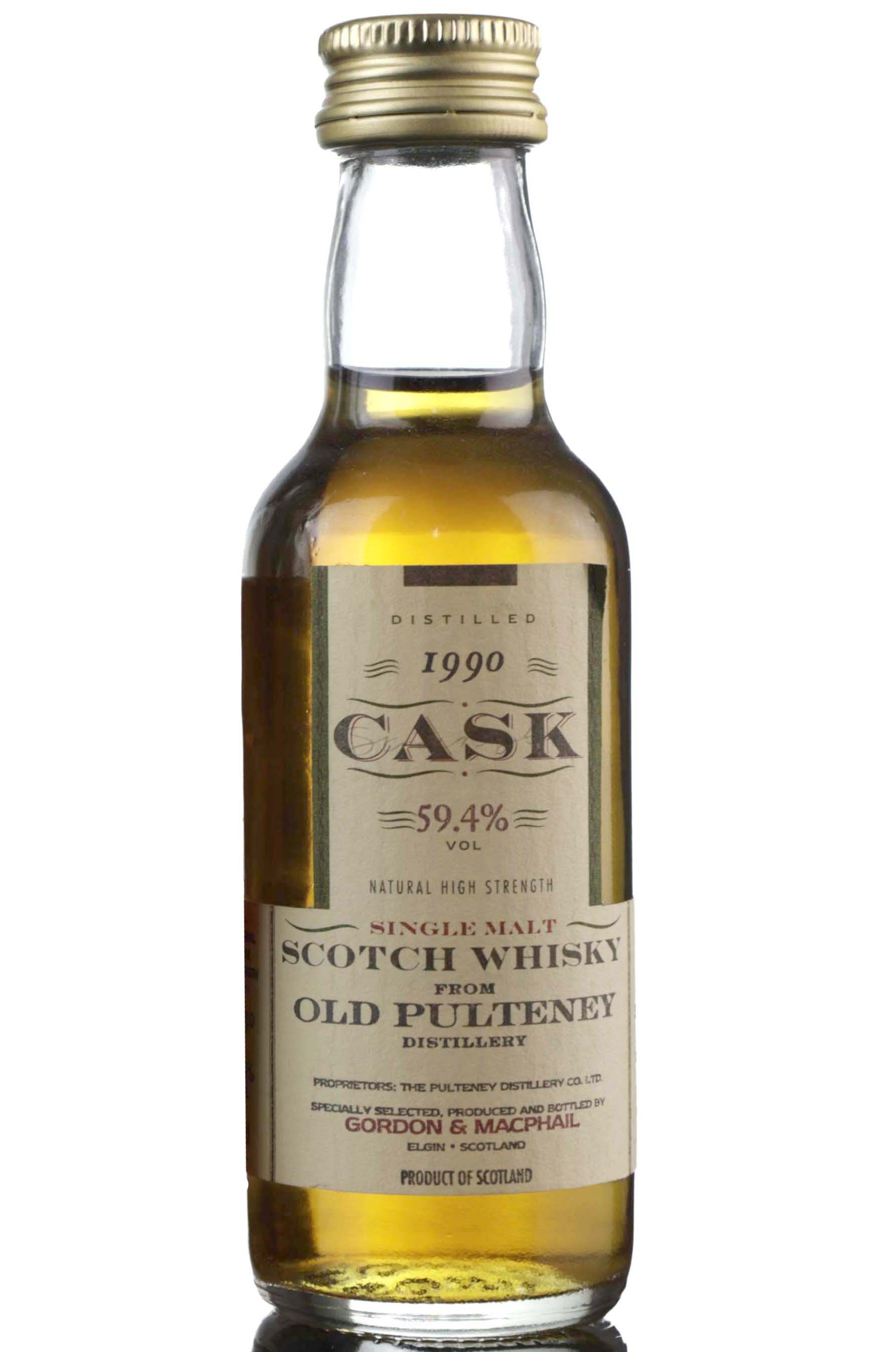 Old Pulteney 1990-2002 - Gordon & MacPhail - Cask Strength - Single Cask 5471 - Miniature