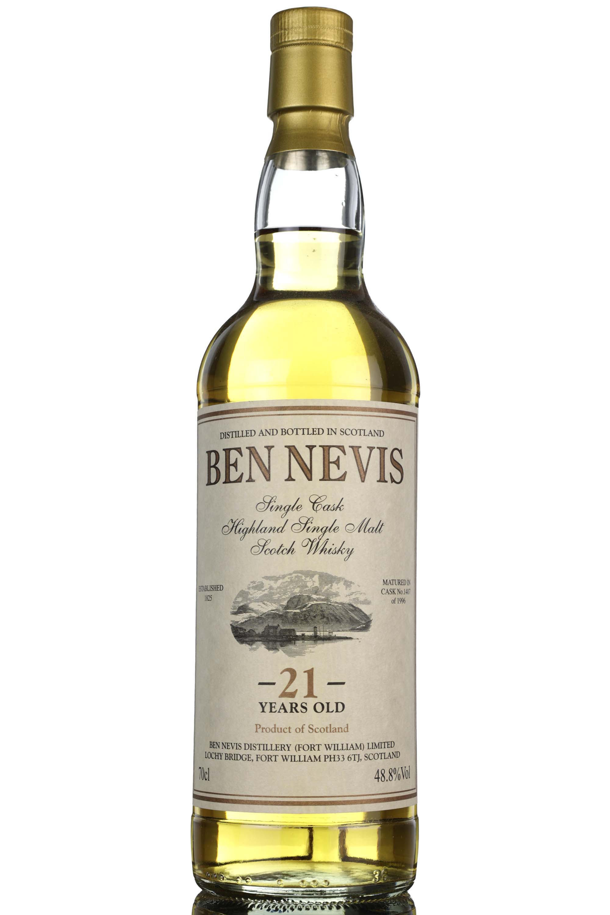 Ben Nevis 1996 - 21 Year Old - Private Cask - Single Cask 1407