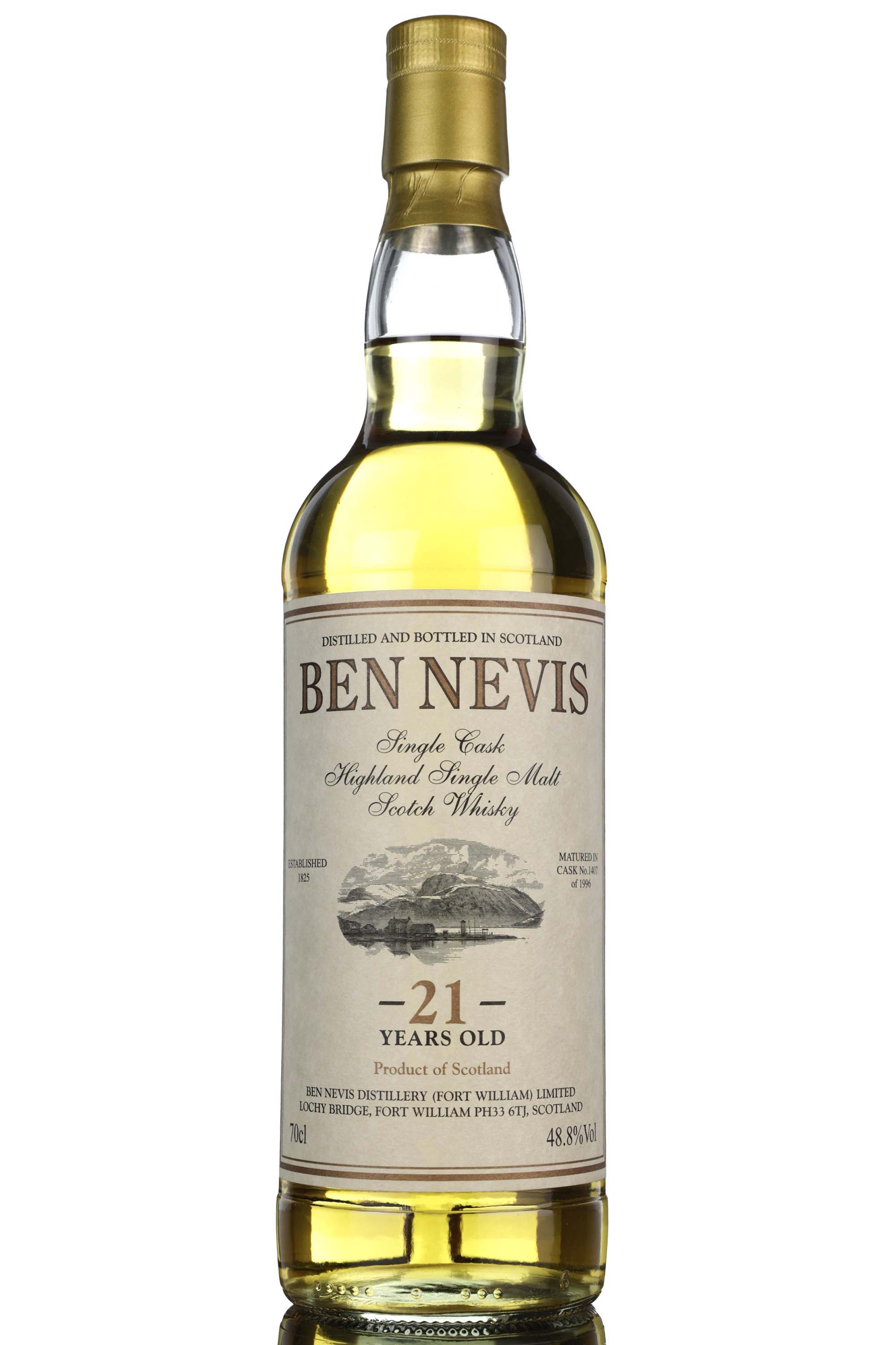 Ben Nevis 1996 - 21 Year Old - Private Cask - Single Cask 1407