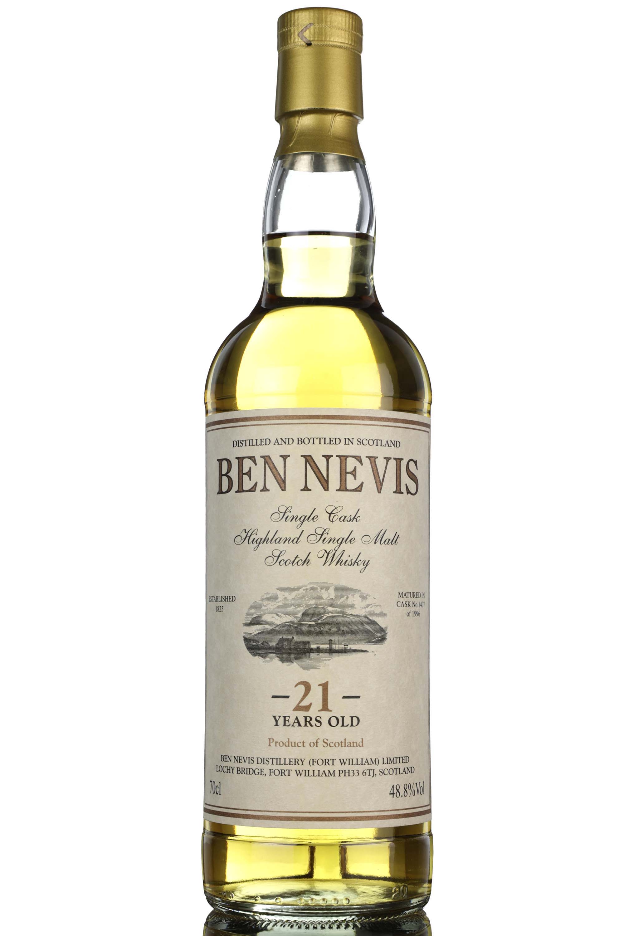 Ben Nevis 1996 - 21 Year Old - Private Cask - Single Cask 1407