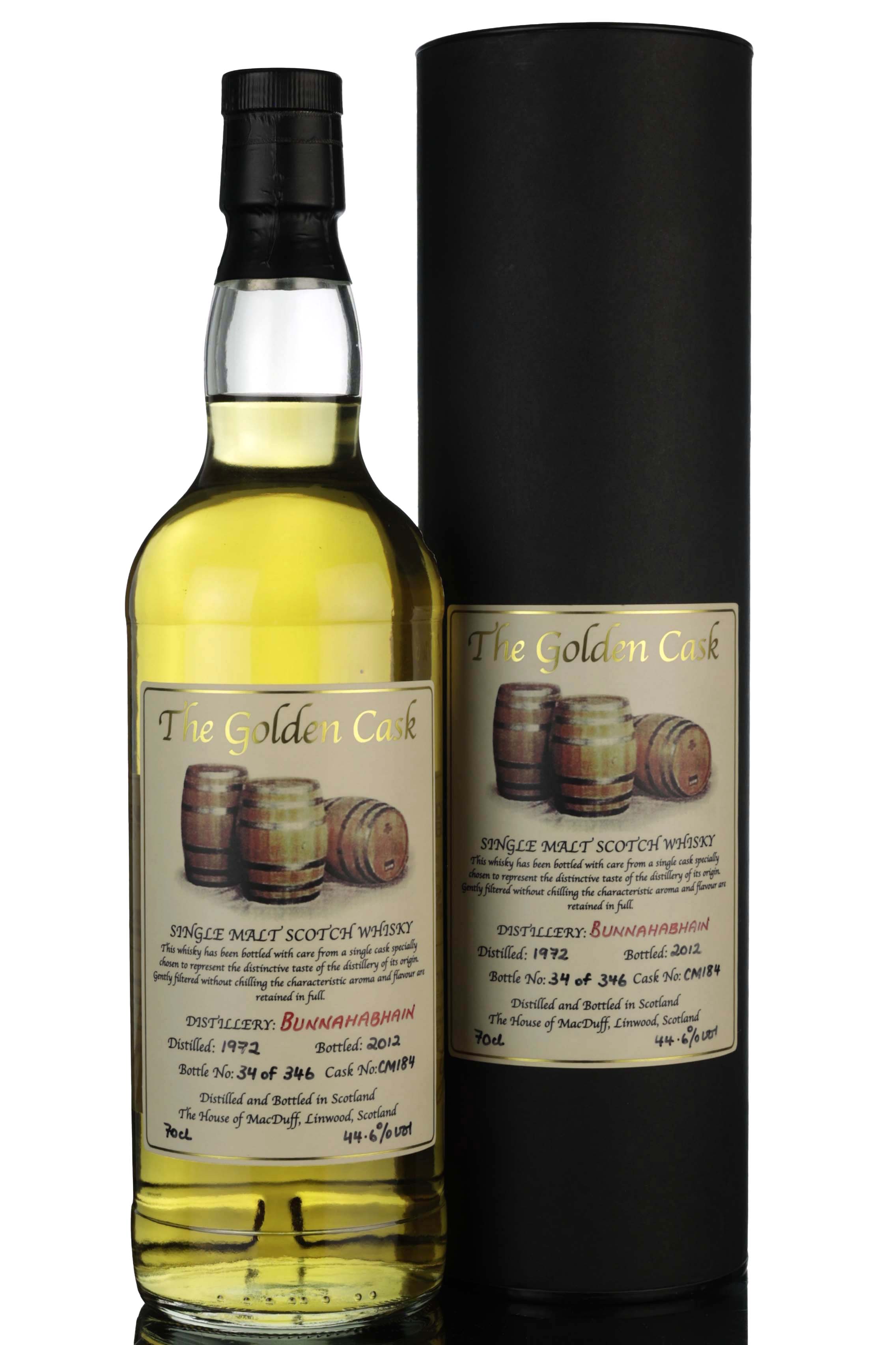 Bunnahabhain 1972-2012 - The Golden Cask - Single Cask CM184