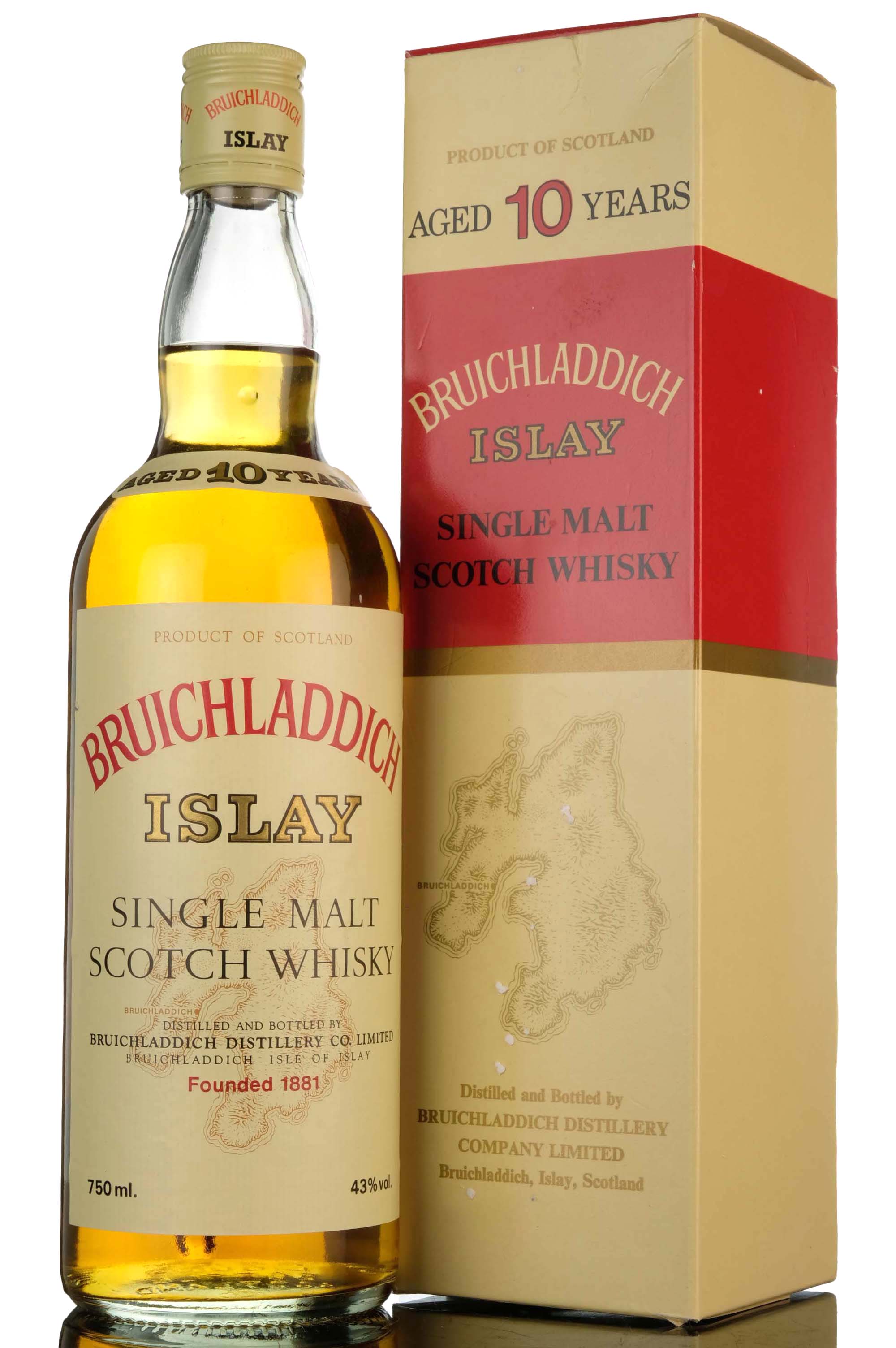 Bruichladdich 10 Year Old - 1980s