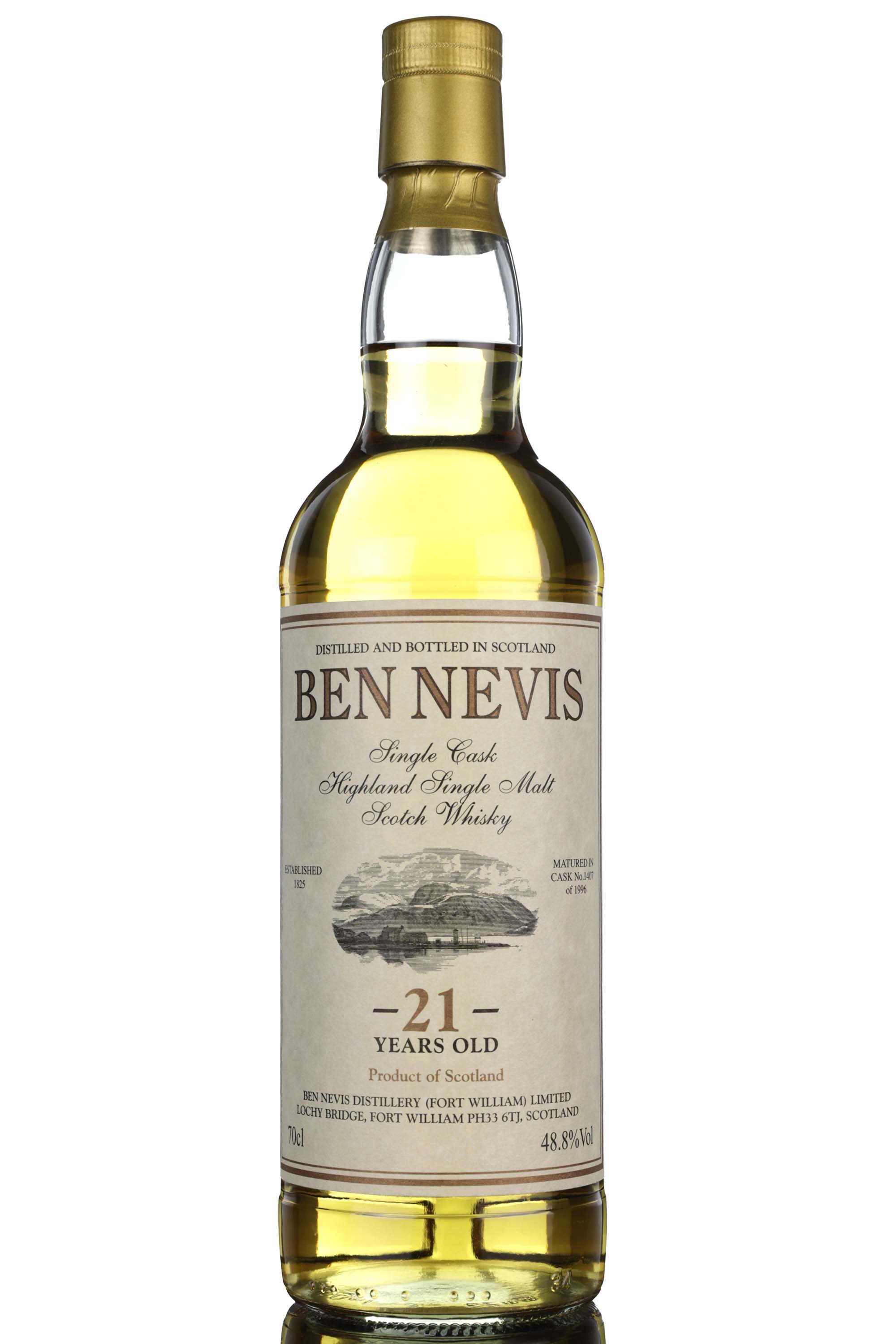 Ben Nevis 1996 - 21 Year Old - Private Cask - Single Cask 1407