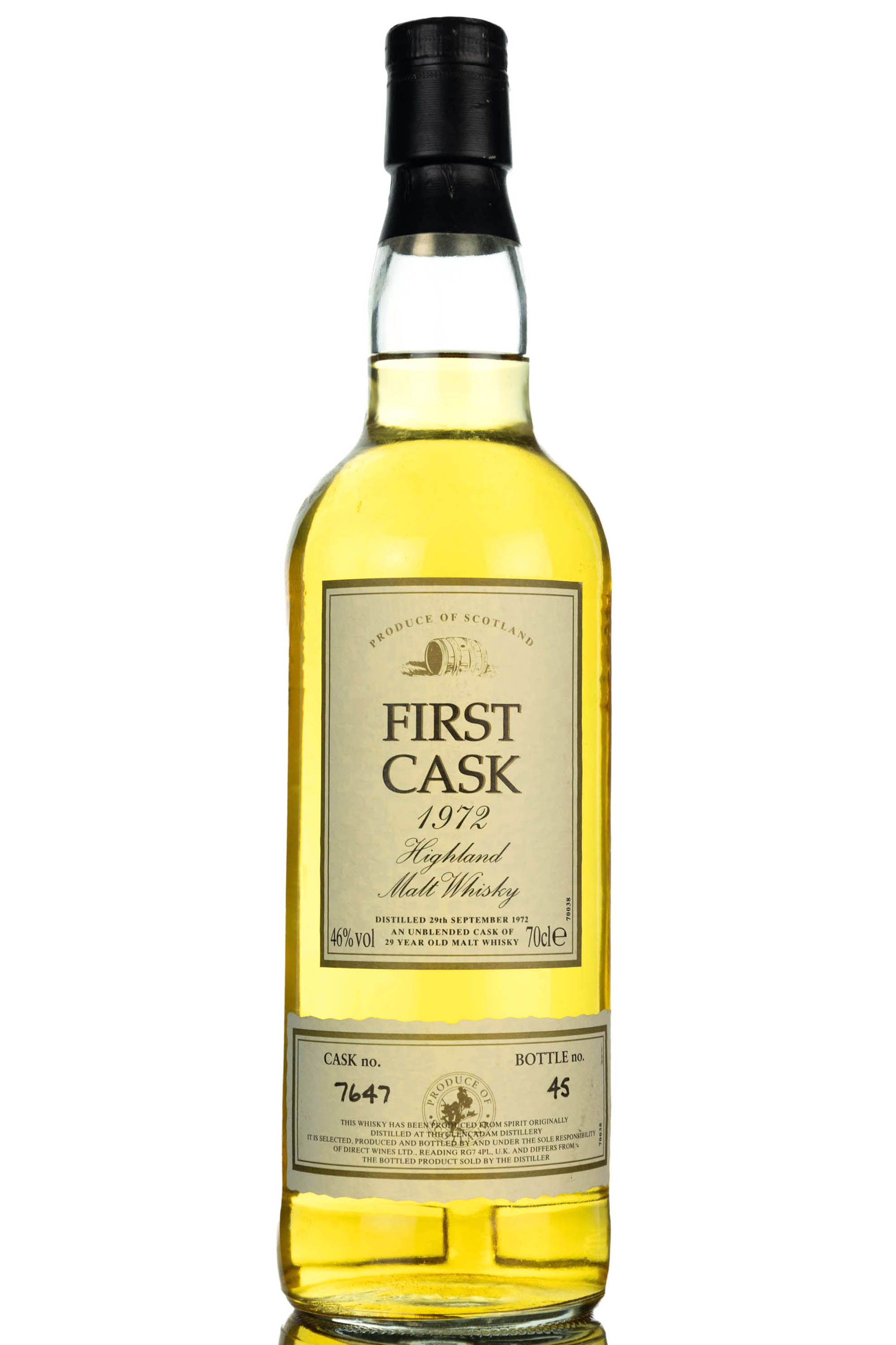 Glencadam 1972 - 29 Year Old - First Cask - Single Cask 7647