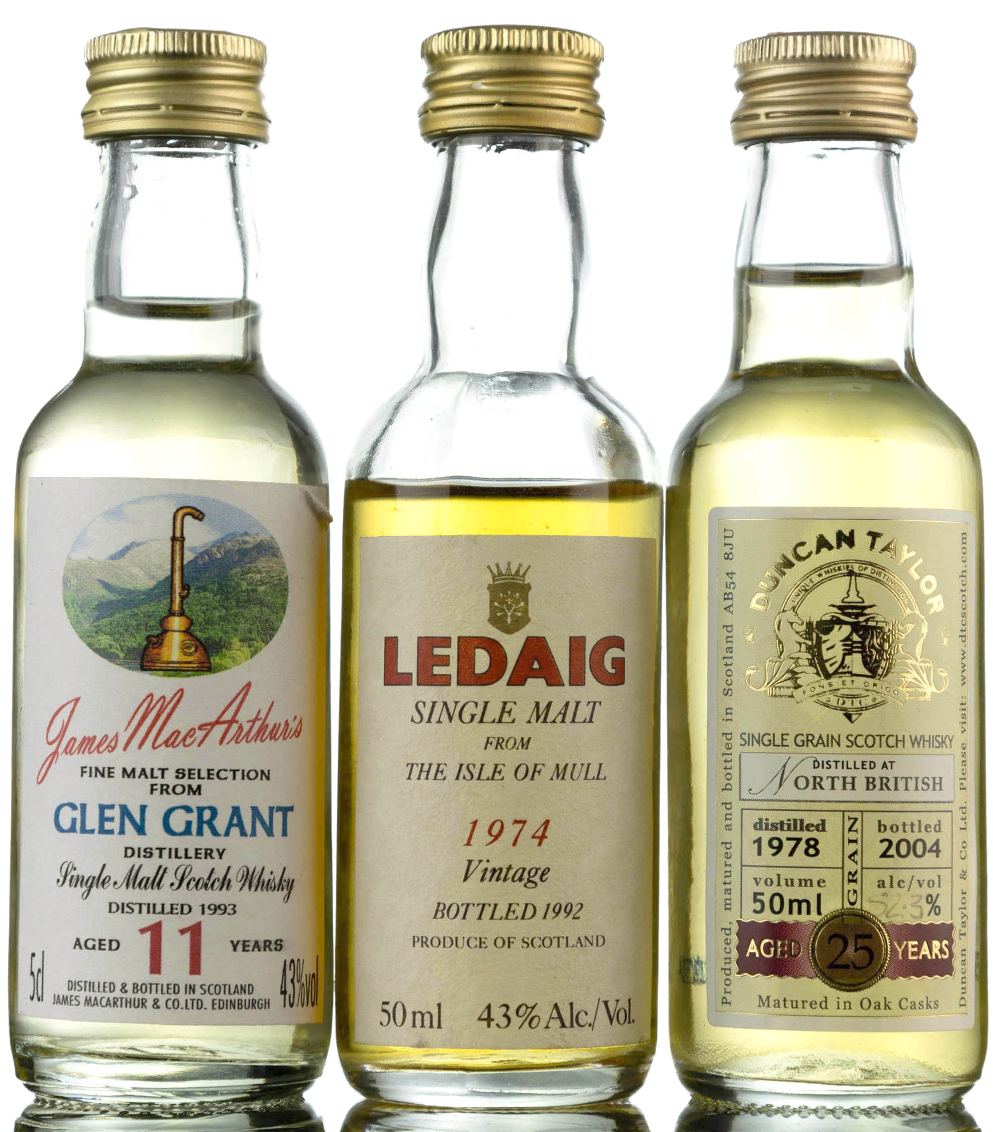 3 x Single Malt Miniatures